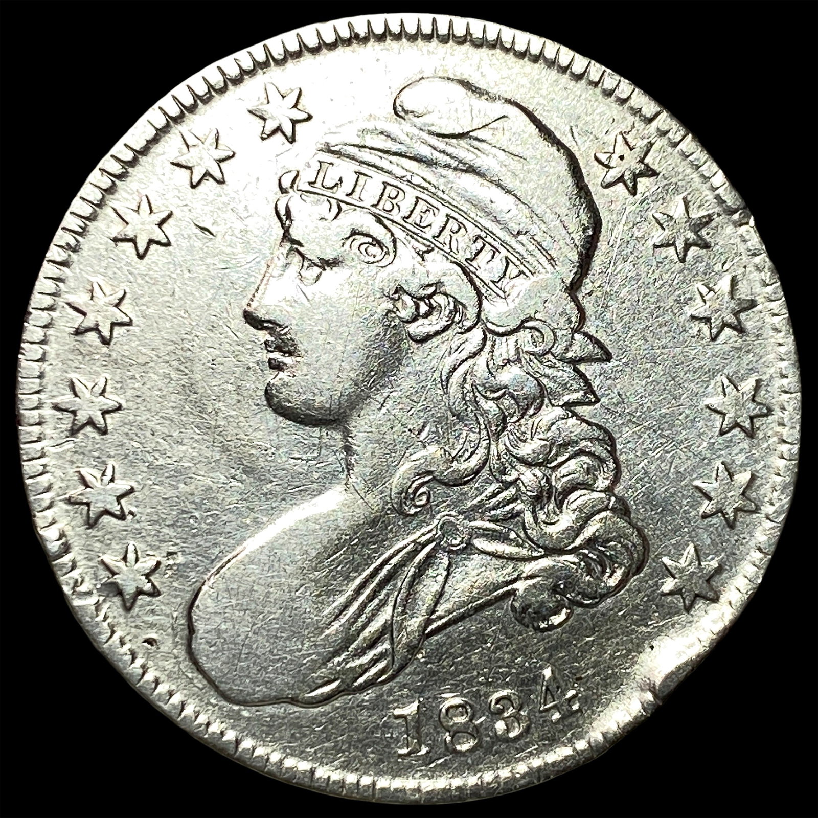 1834 Capped Bust Half Dollar NEARLY UNCIRCULATED (1 of 2)