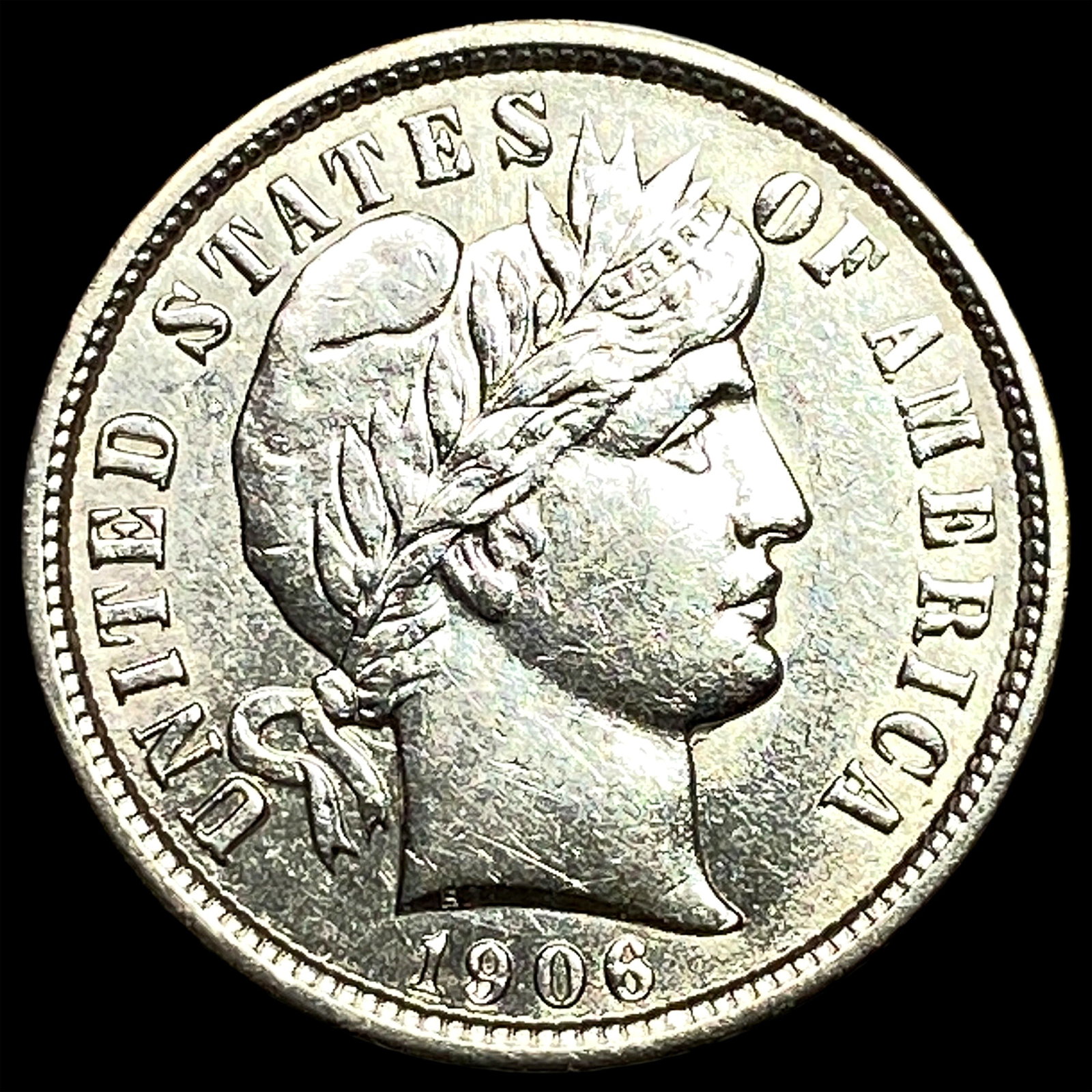 1906 Barber Dime UNCIRCULATED: 1906 Barber Dime UNCIRCULATED