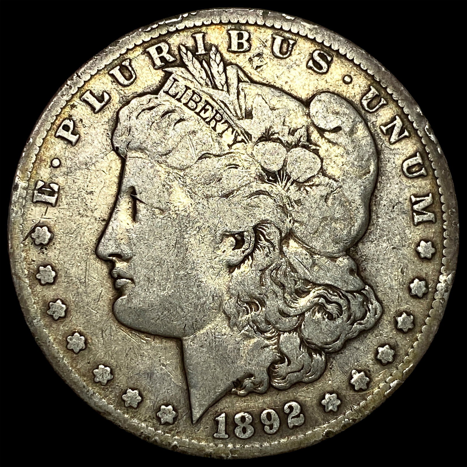 1892-CC Silver Morgan Dollar LIGHTLY CIRCULATED: 1892-CC Silver Morgan Dollar LIGHTLY CIRCULATED
