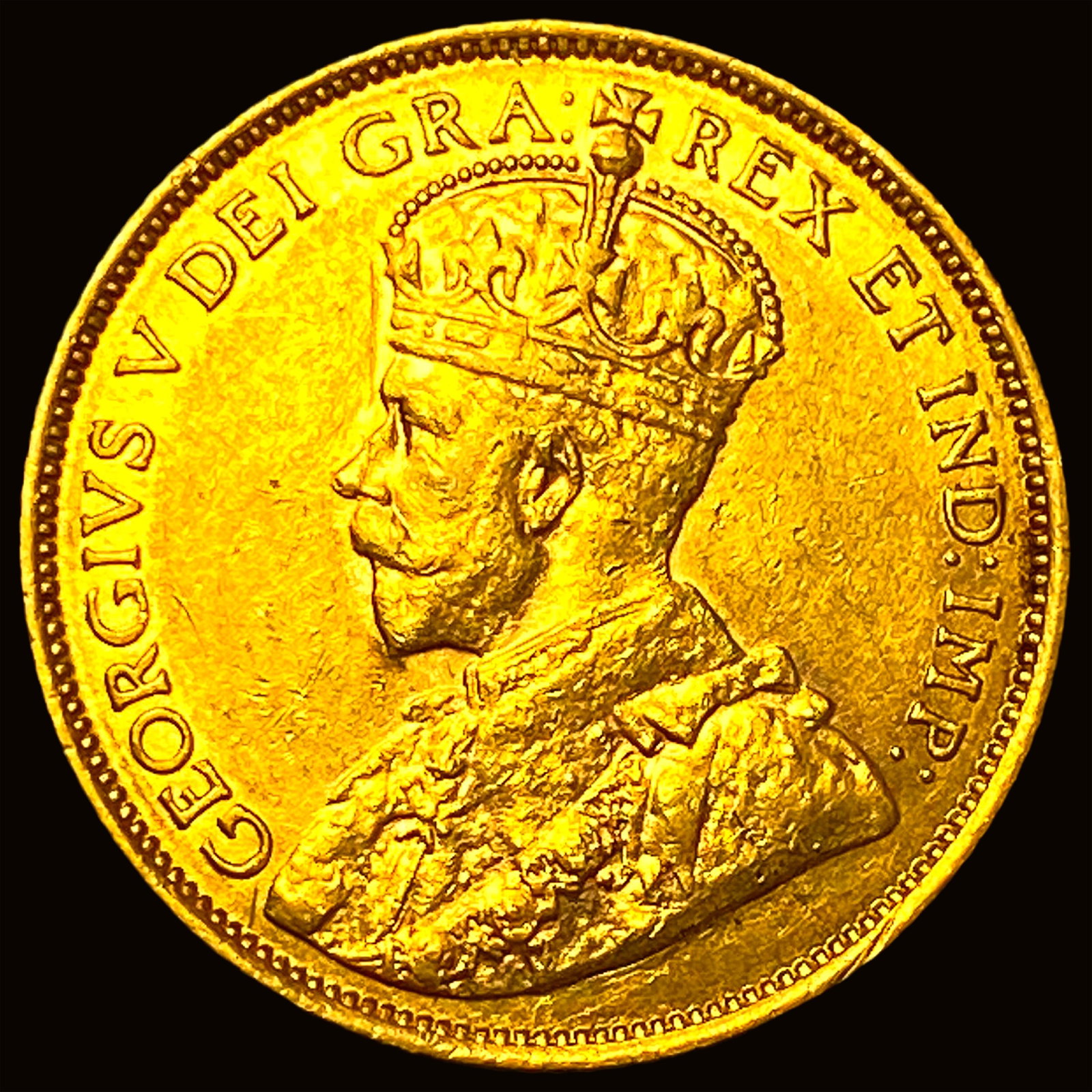 1912 Canada Gold 5 Dollars GEM BU: 1912 Canada Gold 5 Dollars GEM BU