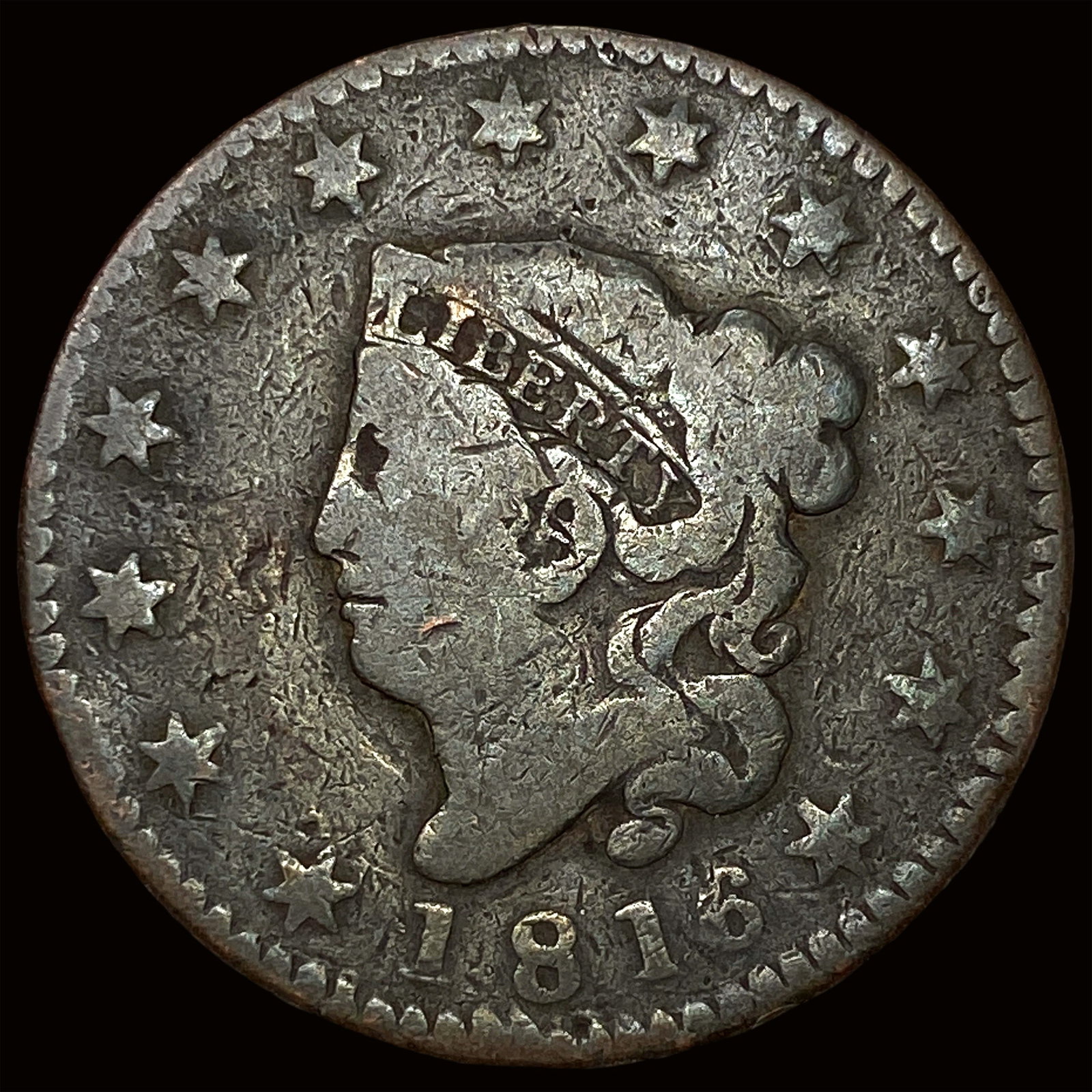 1816 Large Cent NICELY CIRCULATED: 1816 Large Cent NICELY CIRCULATED