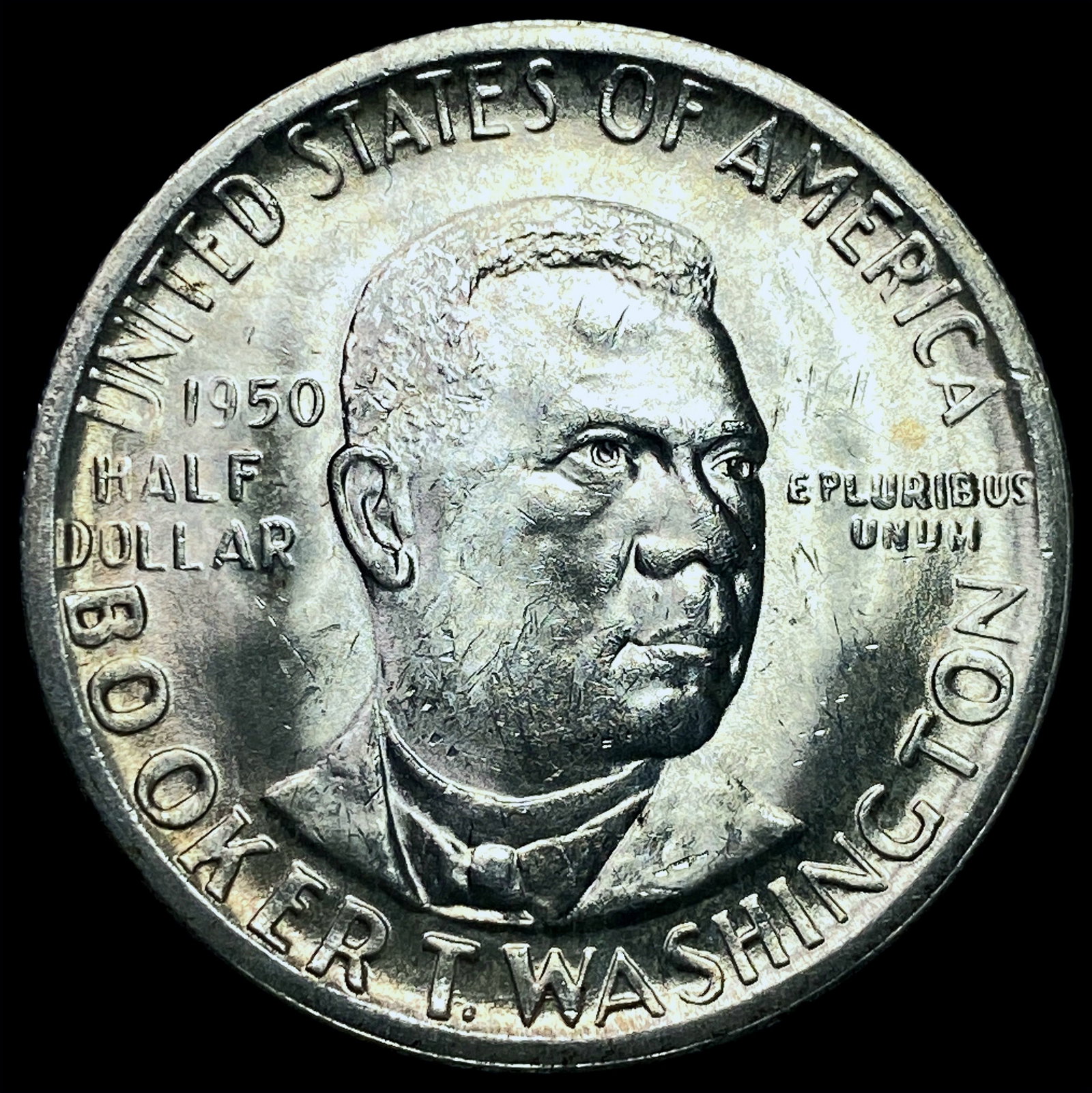 1950-S Silver Booker T. Washington Half Dollar CHOICE BU: 1950-S Silver Booker T. Washington Half Dollar CHOICE BU