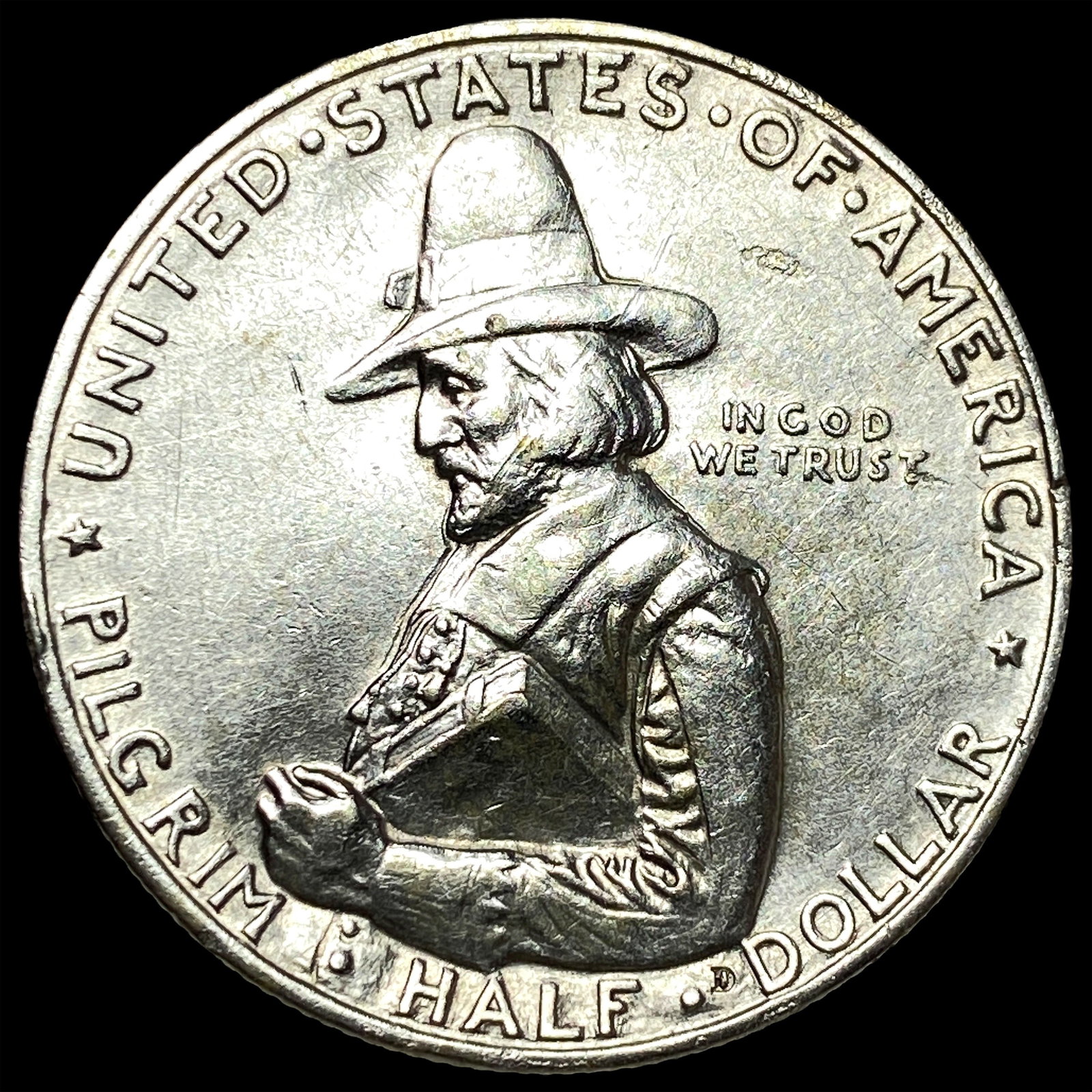 1920 Silver Pilgrim Tercentenary Half Dollar UNCIRCULATED: 1920 Silver Pilgrim Tercentenary Half Dollar UNCIRCULATED