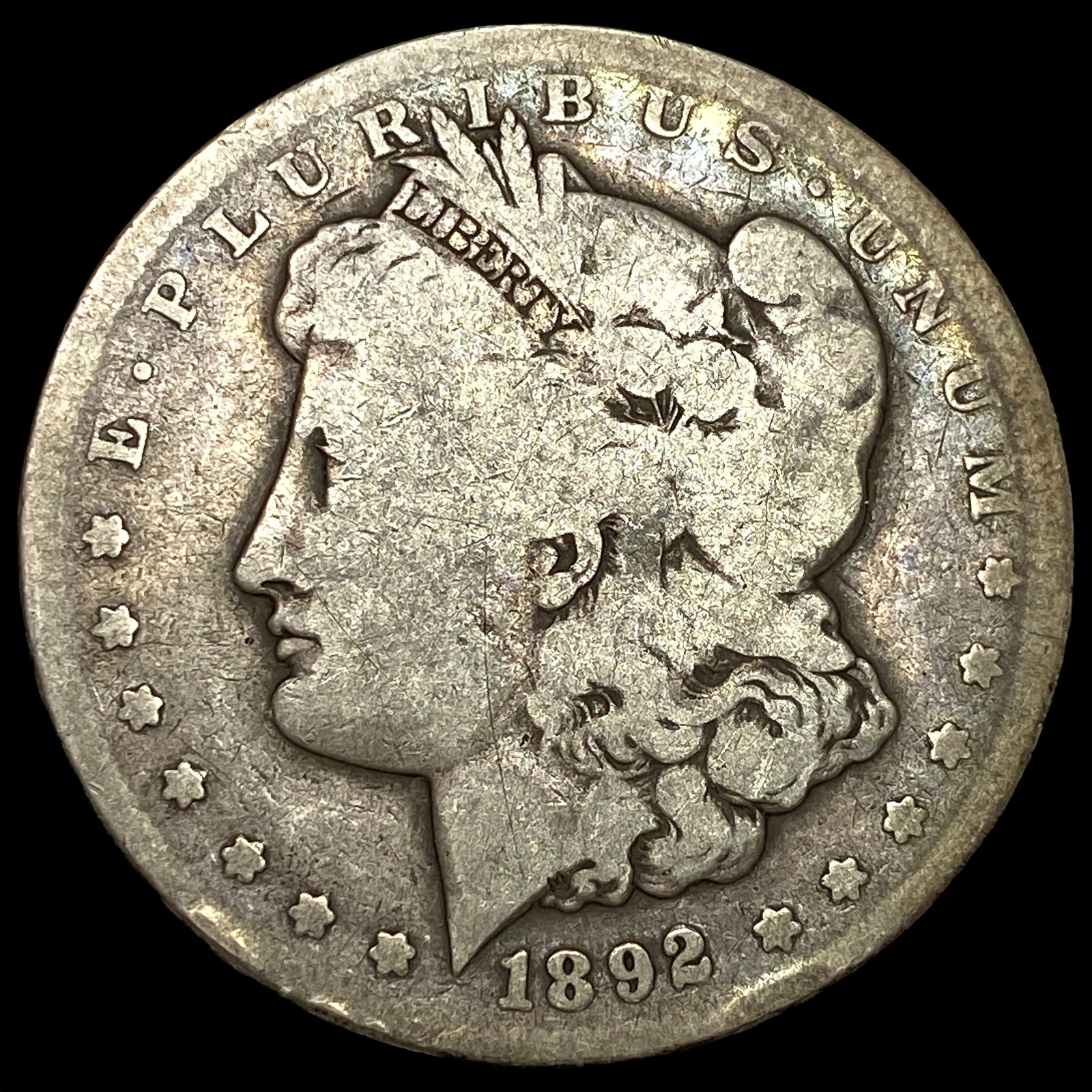 1892-CC Silver Morgan Dollar NICELY CIRCULATED: 1892-CC Silver Morgan Dollar NICELY CIRCULATED