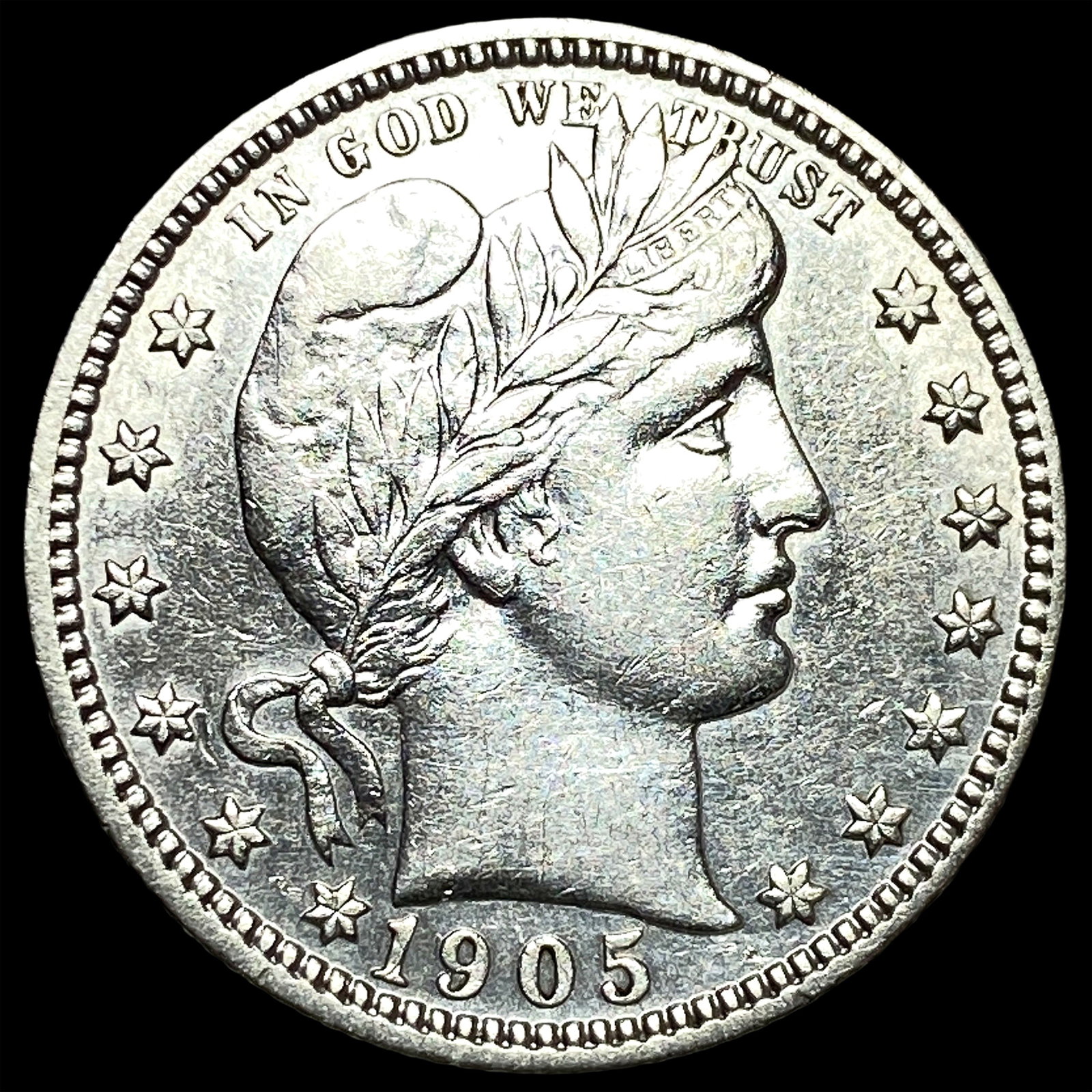 1905-S Silver Barber Quarter UNCIRCULATED: 1905-S Silver Barber Quarter UNCIRCULATED