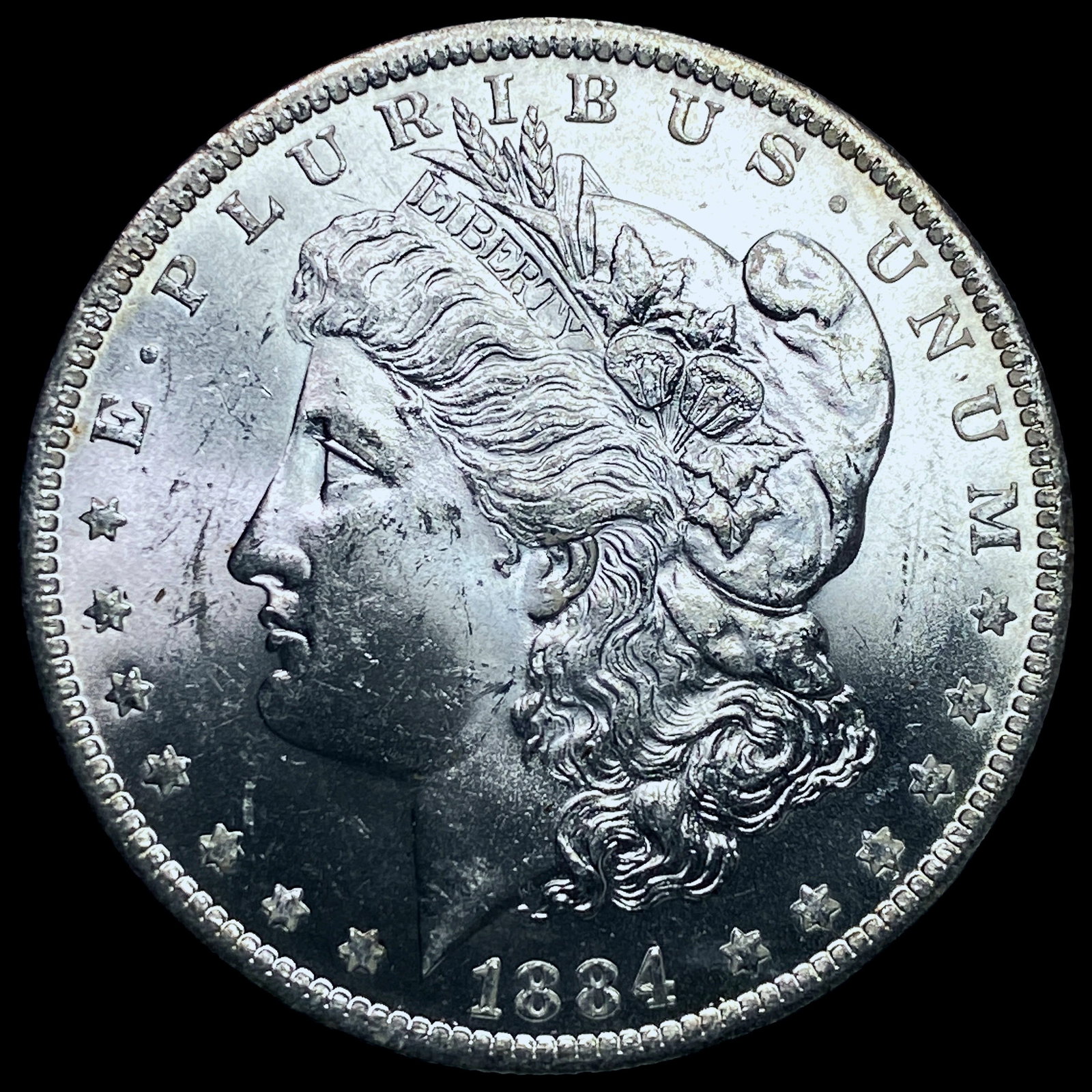 1884-O Silver Morgan Dollar GEM BU: 1884-O Silver Morgan Dollar GEM BU