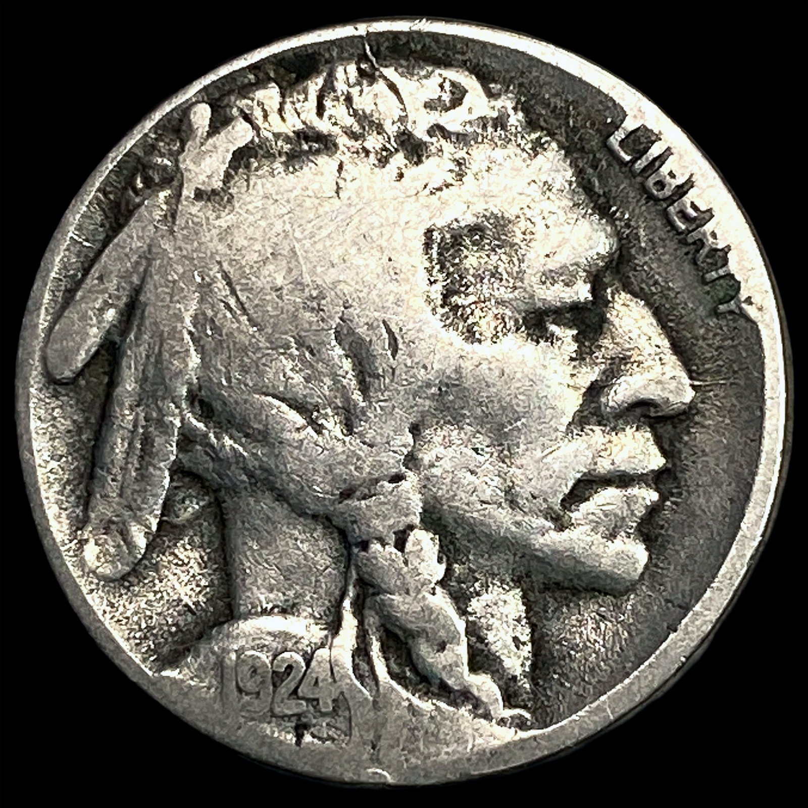1924-S Buffalo Nickel LIGHTLY CIRCULATED: 1924-S Buffalo Nickel LIGHTLY CIRCULATED