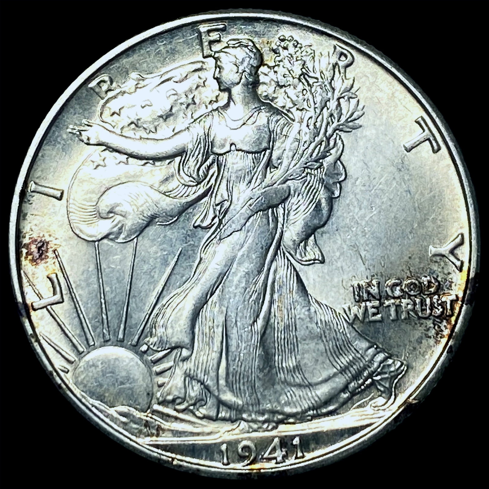 1941-D Silver Half Dollar CHOICE BU (1 of 2)