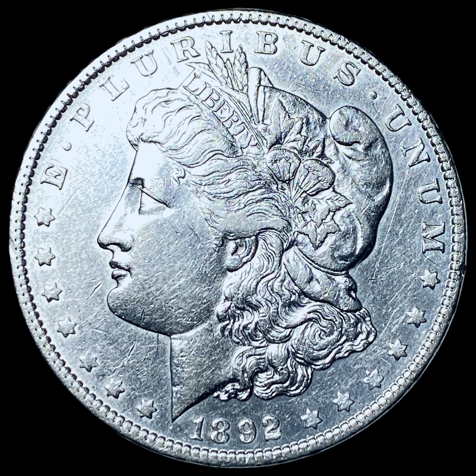 1892 Silver Morgan Dollar CHOICE AU: 1892 Silver Morgan Dollar CHOICE AU