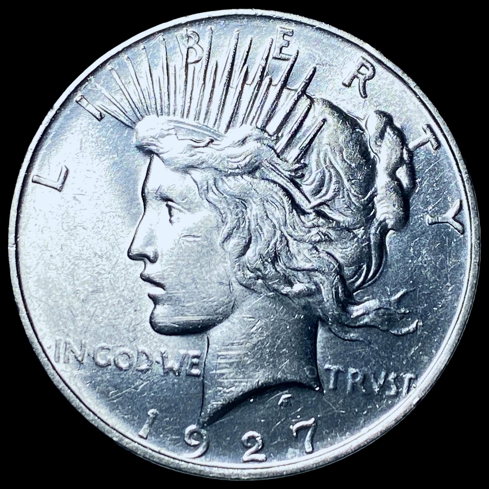 1927 Silver Peace Dollar CHOICE BU (1 of 2)