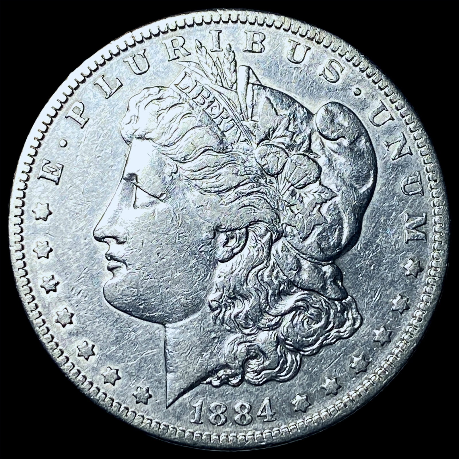 1884-S Silver Morgan Dollar CHOICE AU: 1884-S Silver Morgan Dollar CHOICE AU