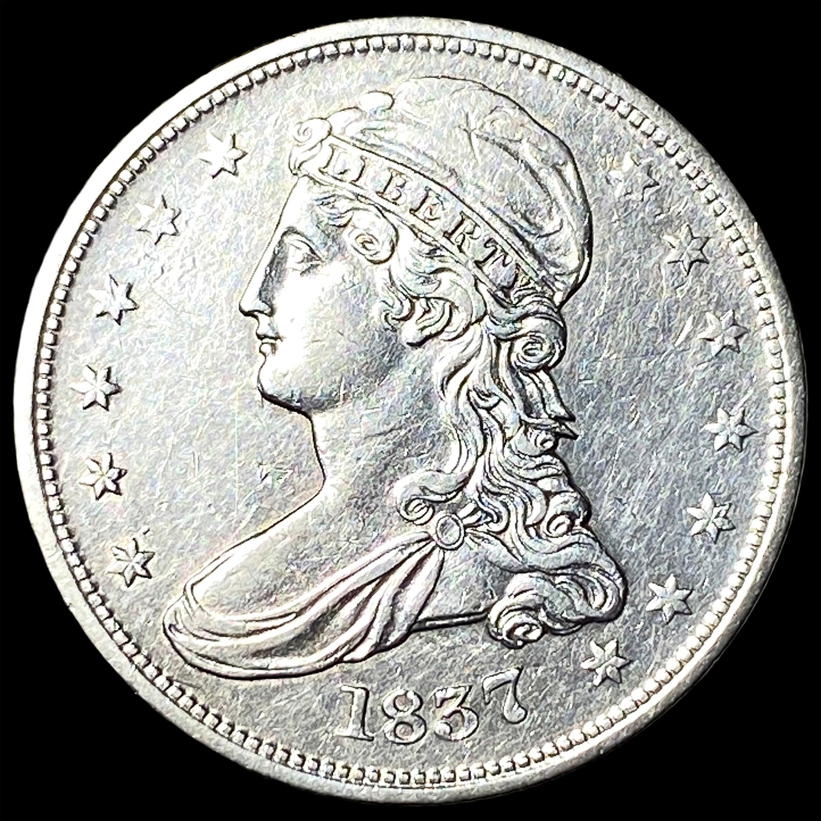 1837 Capped Bust Half Dollar UNCIRCULATED (1 of 2)