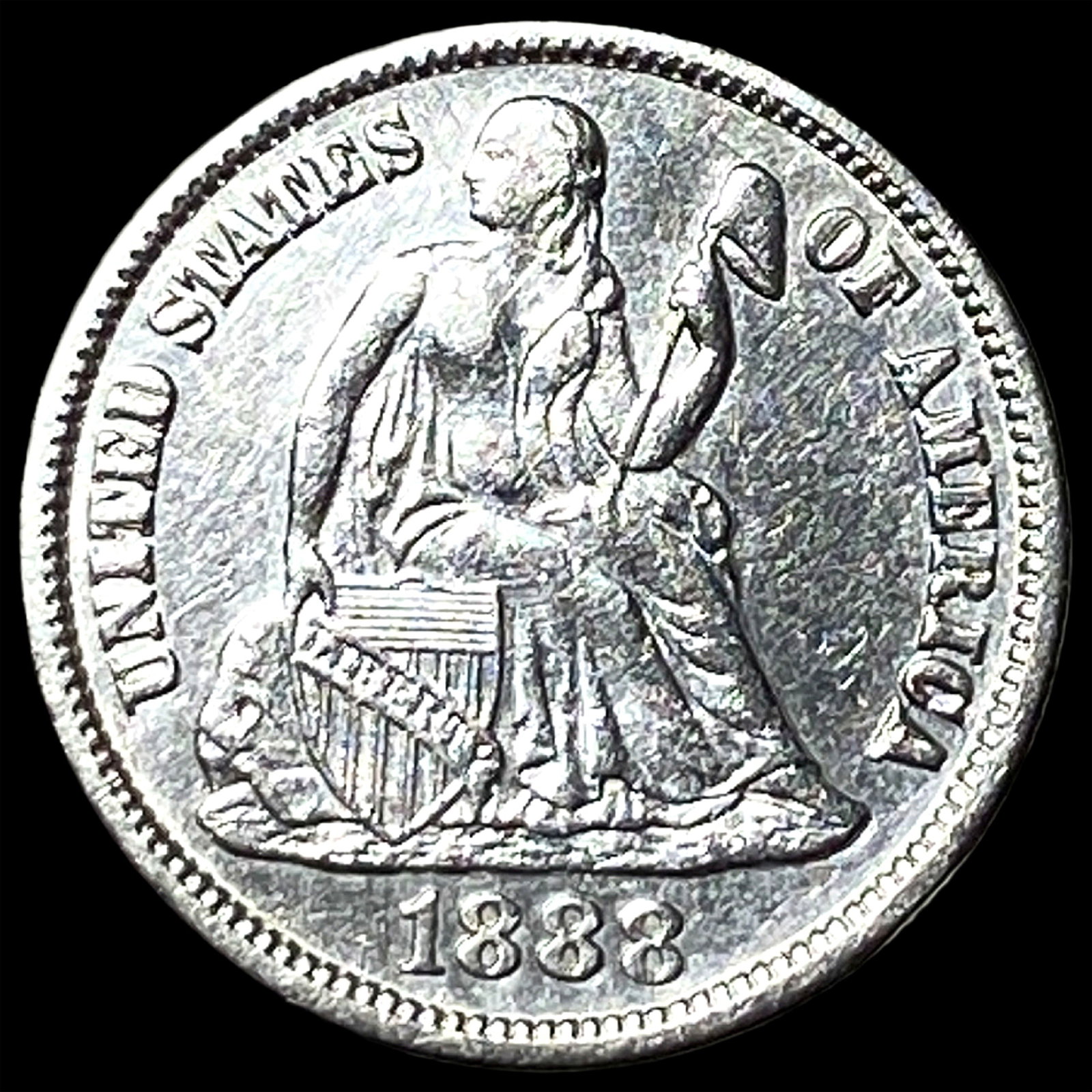 1888 Seated Liberty Dime UNCIRCULATED (1 of 2)