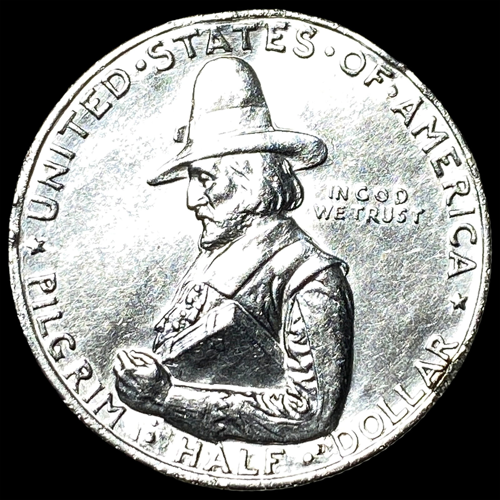 1920 Silver Pilgrim Tercentenary Half Dollar UNCIRCULATED (1 of 2)