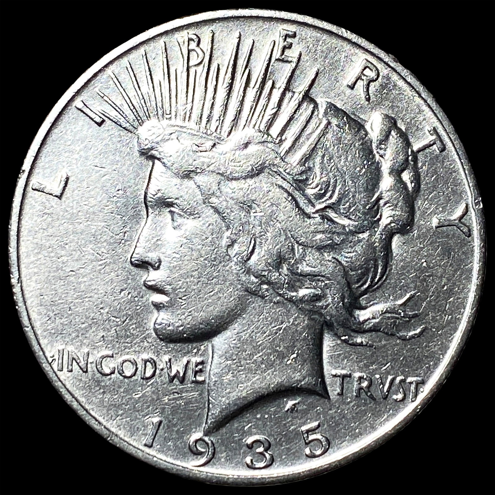1935-S Silver Peace Dollar CLOSELY UNCIRCULATED: 1935-S Silver Peace Dollar CLOSELY UNCIRCULATED