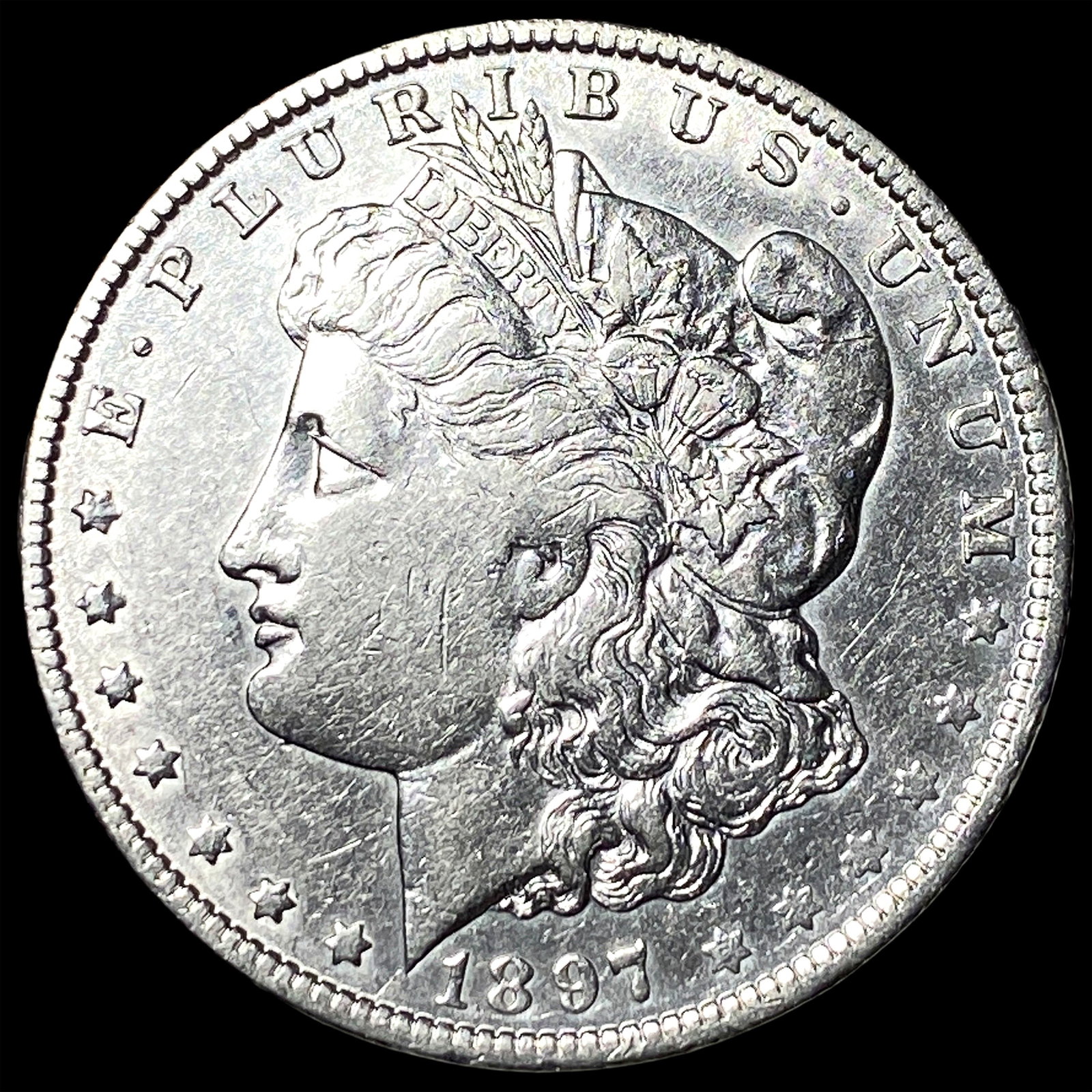 1897-S Silver Morgan Dollar CLOSELY UNCIRCULATED: 1897-S Silver Morgan Dollar CLOSELY UNCIRCULATED
