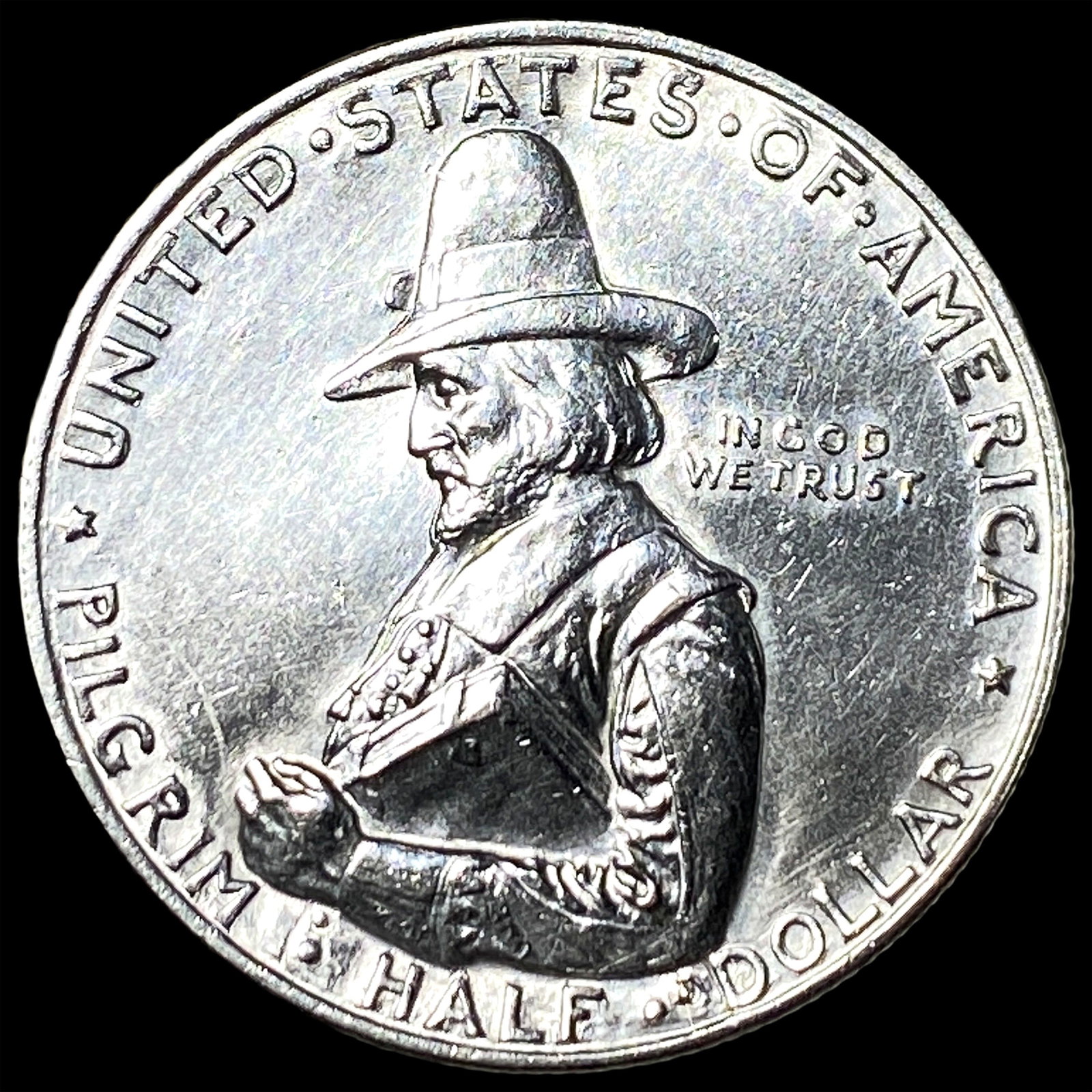 1920 Silver Pilgrim Half Dollar UNCIRCULATED (1 of 2)