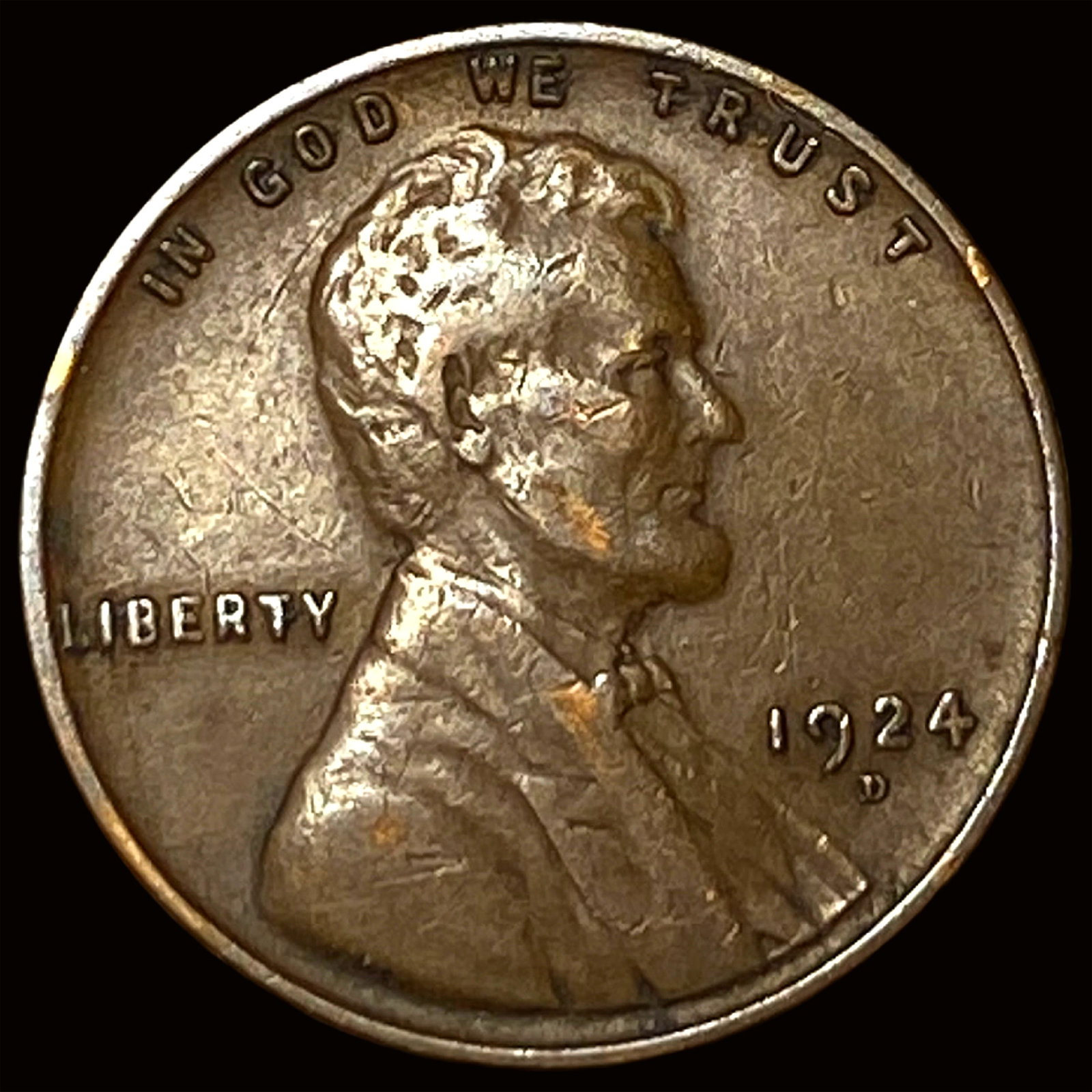 1924-D Lincoln Wheat Cent LIGHTLY CIRCULATED: 1924-D Lincoln Wheat Cent LIGHTLY CIRCULATED