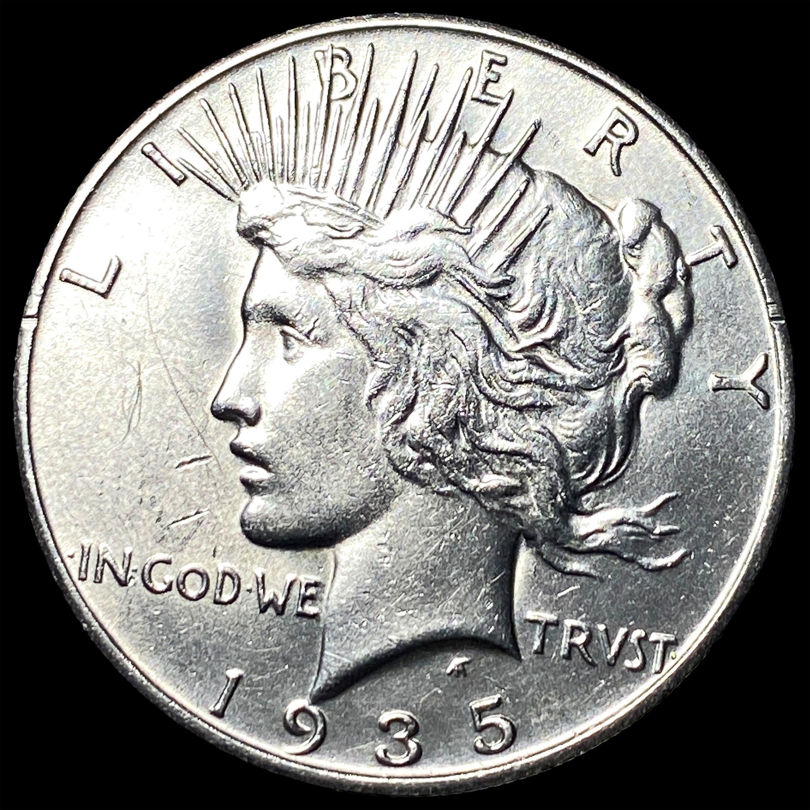 1935-S Silver Peace Dollar UNCIRCULATED: 1935-S Silver Peace Dollar UNCIRCULATED