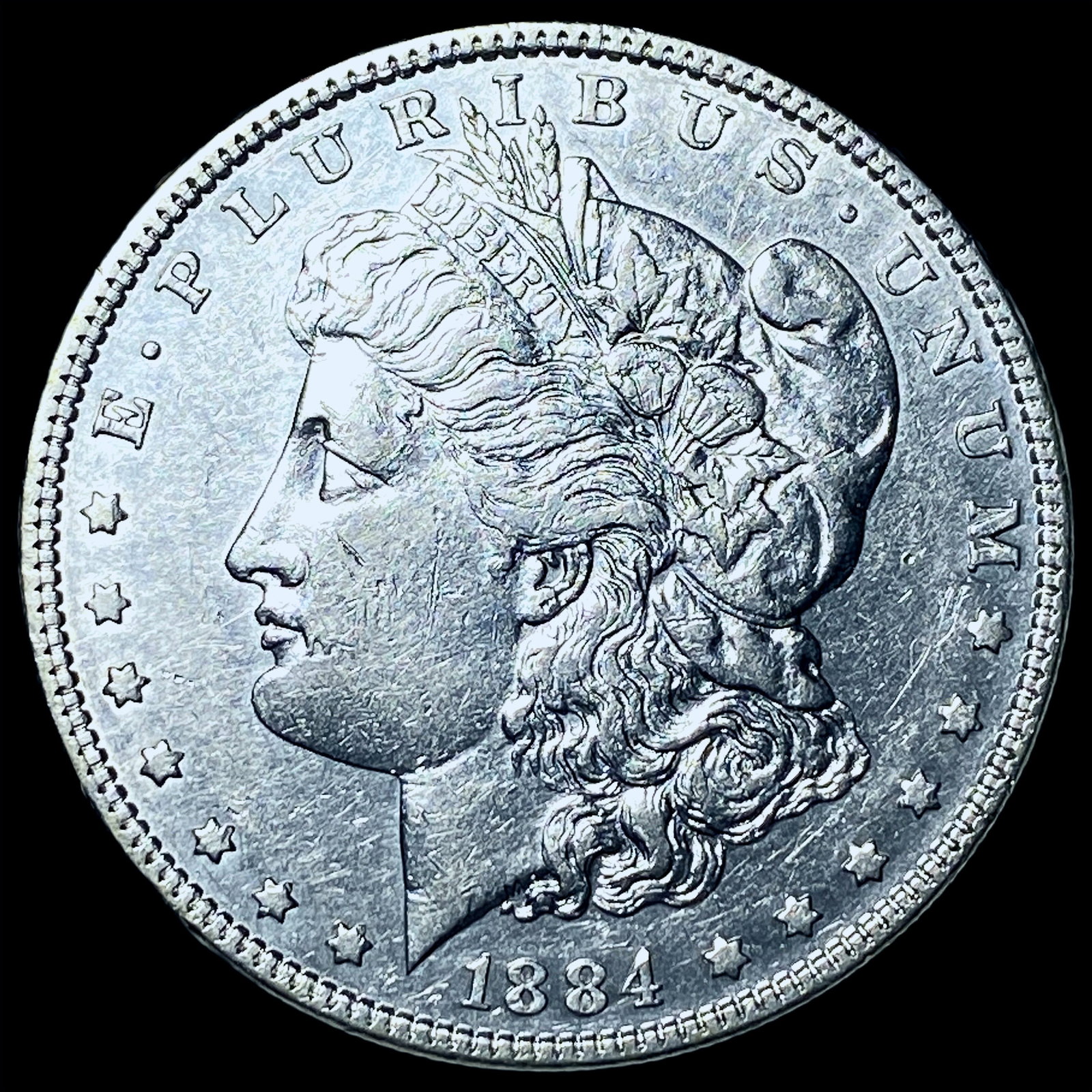 1884 Silver Morgan Dollar CHOICE AU: 1884 Silver Morgan Dollar CHOICE AU