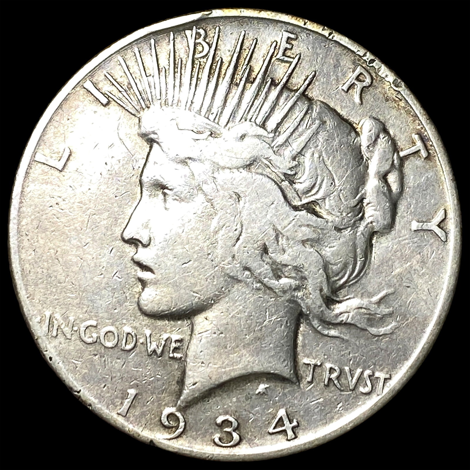 1934 Silver Peace Dollar LIGHTLY CIRCULATED: 1934 Silver Peace Dollar LIGHTLY CIRCULATED