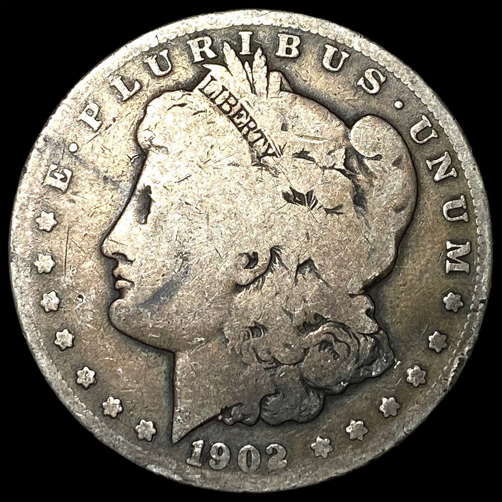 1902-S Silver Morgan Dollar NICELY CIRCULATED: 1902-S Silver Morgan Dollar NICELY CIRCULATED