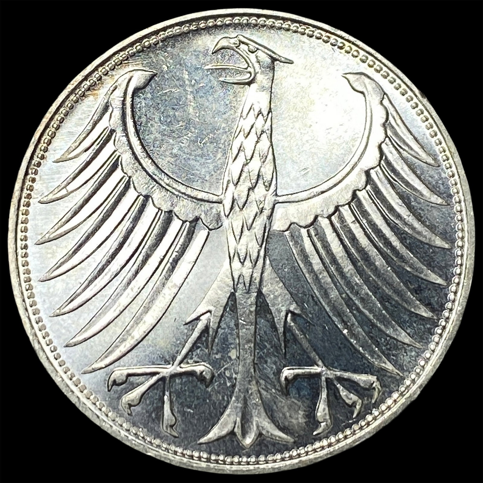 1969G Germany Silver 5 Mark: 1969G Germany Silver 5 Mark