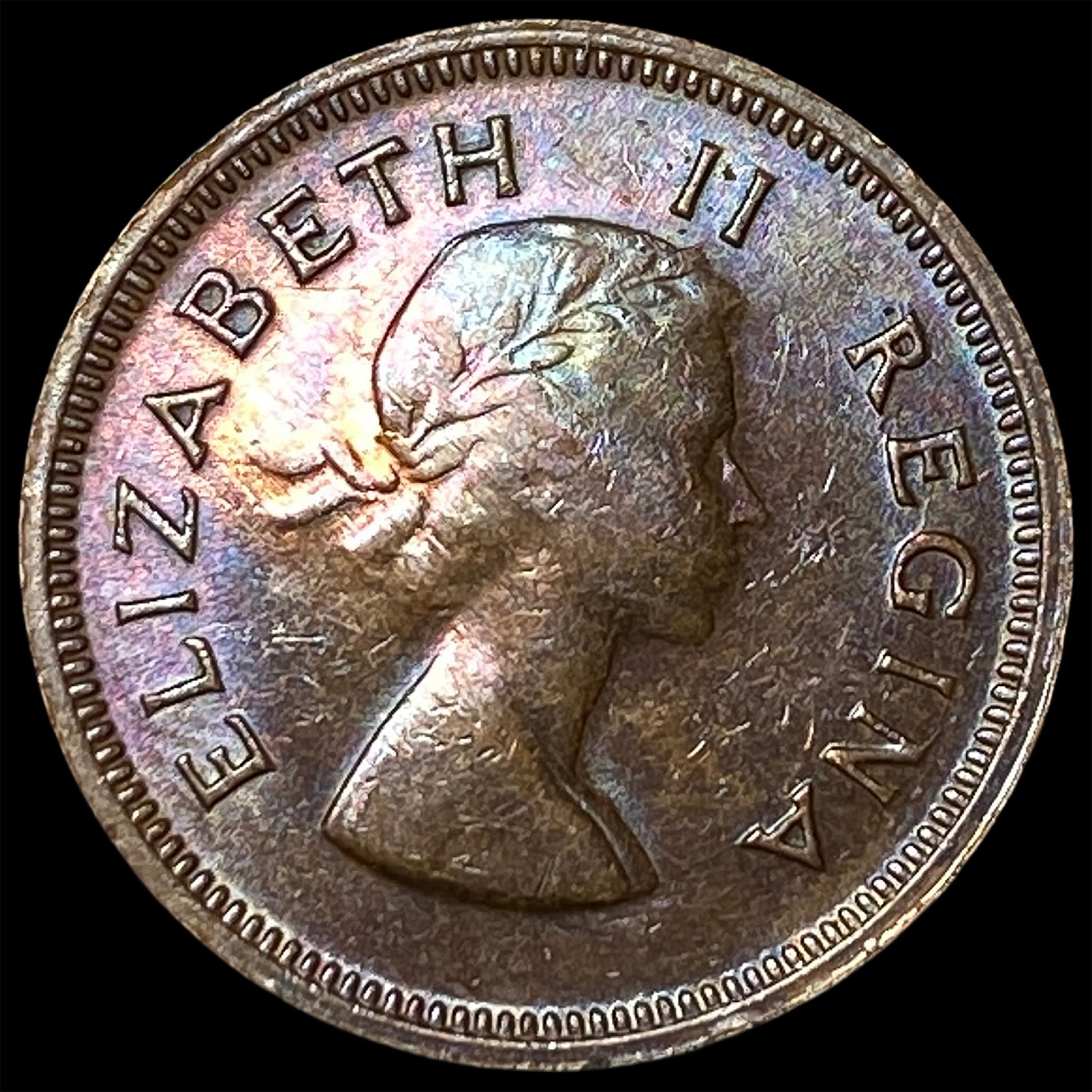 1955 South Africa Bronze 1 Farthing (1 of 2)