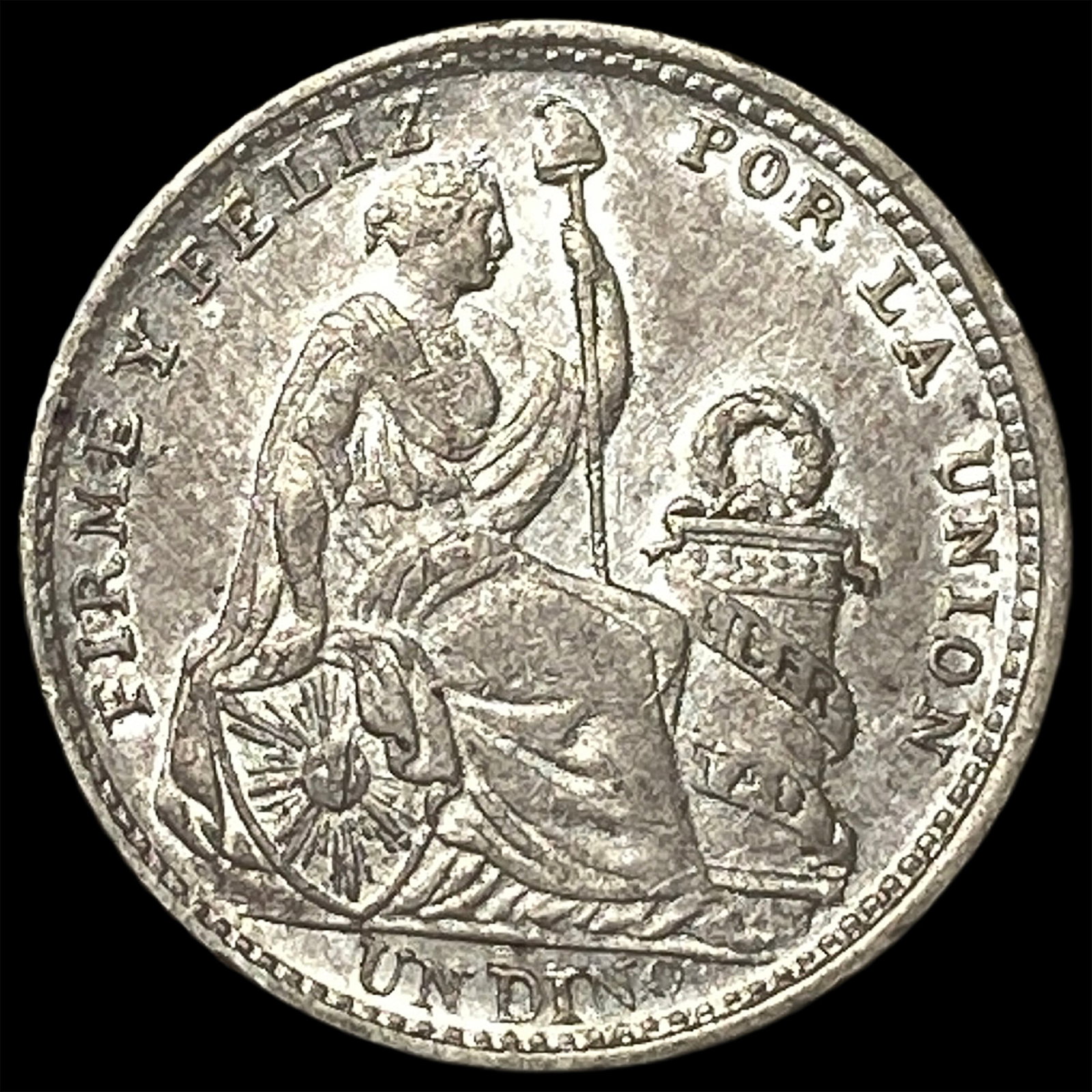 1905/3 Peru Silver Dinero: 1905/3 Peru Silver Dinero