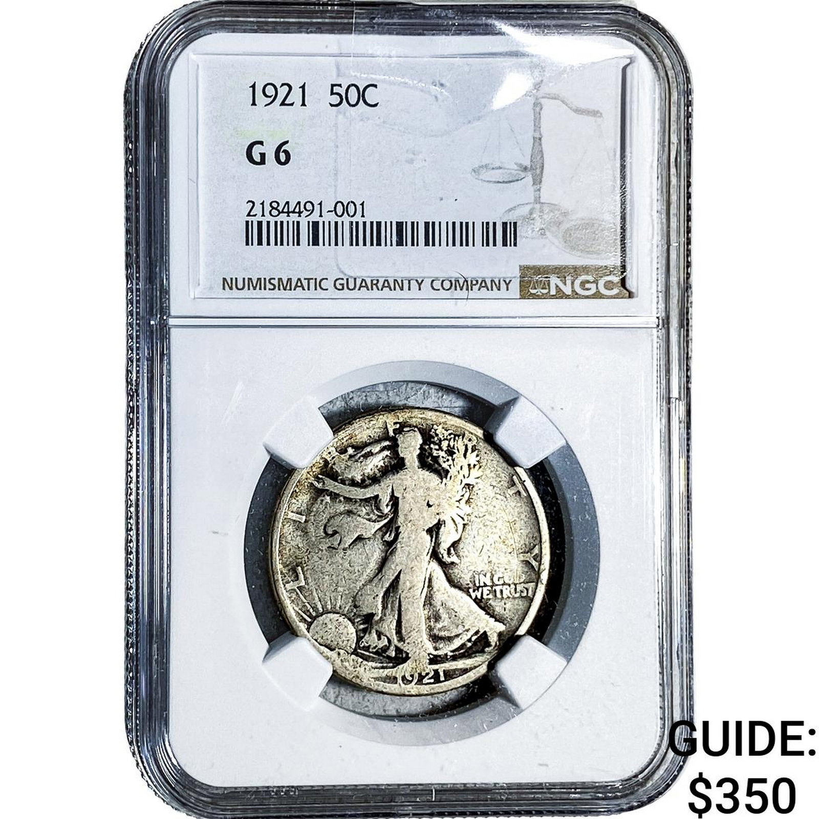 1921 Walking Liberty Half Dollar NGC G6 (1 of 2)
