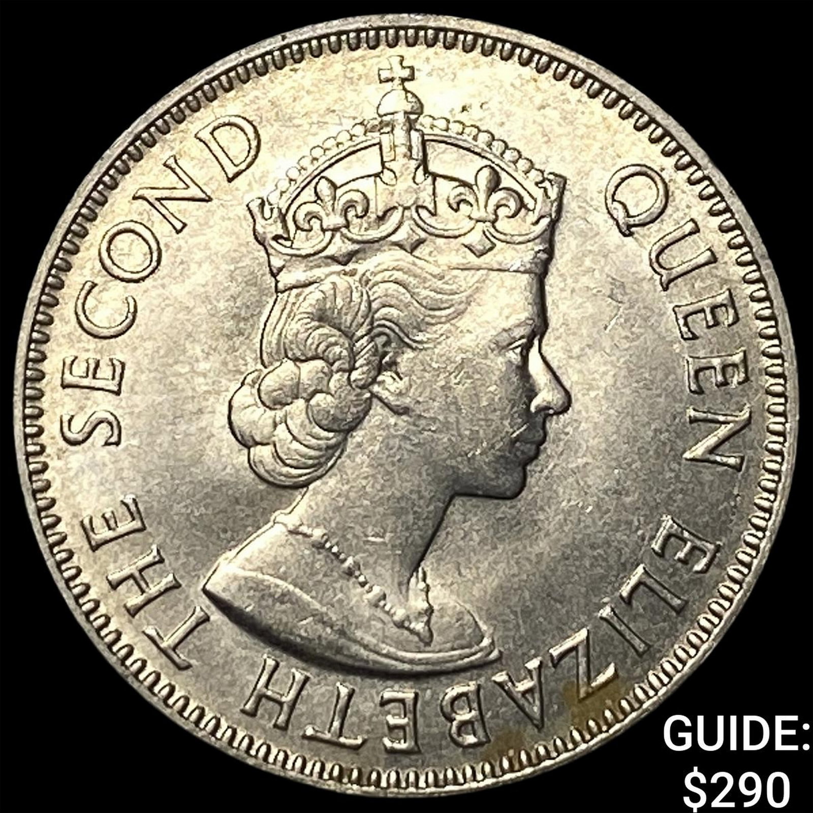 1955 KHN British East Africa Copper Nickel 50 Cents: 1955 KHN British East Africa Copper Nickel 50 Cents