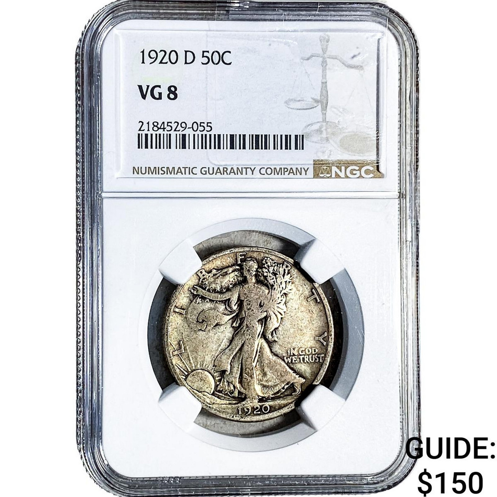 1920-D Walking Liberty Half Dollar NGC VG8 (1 of 2)