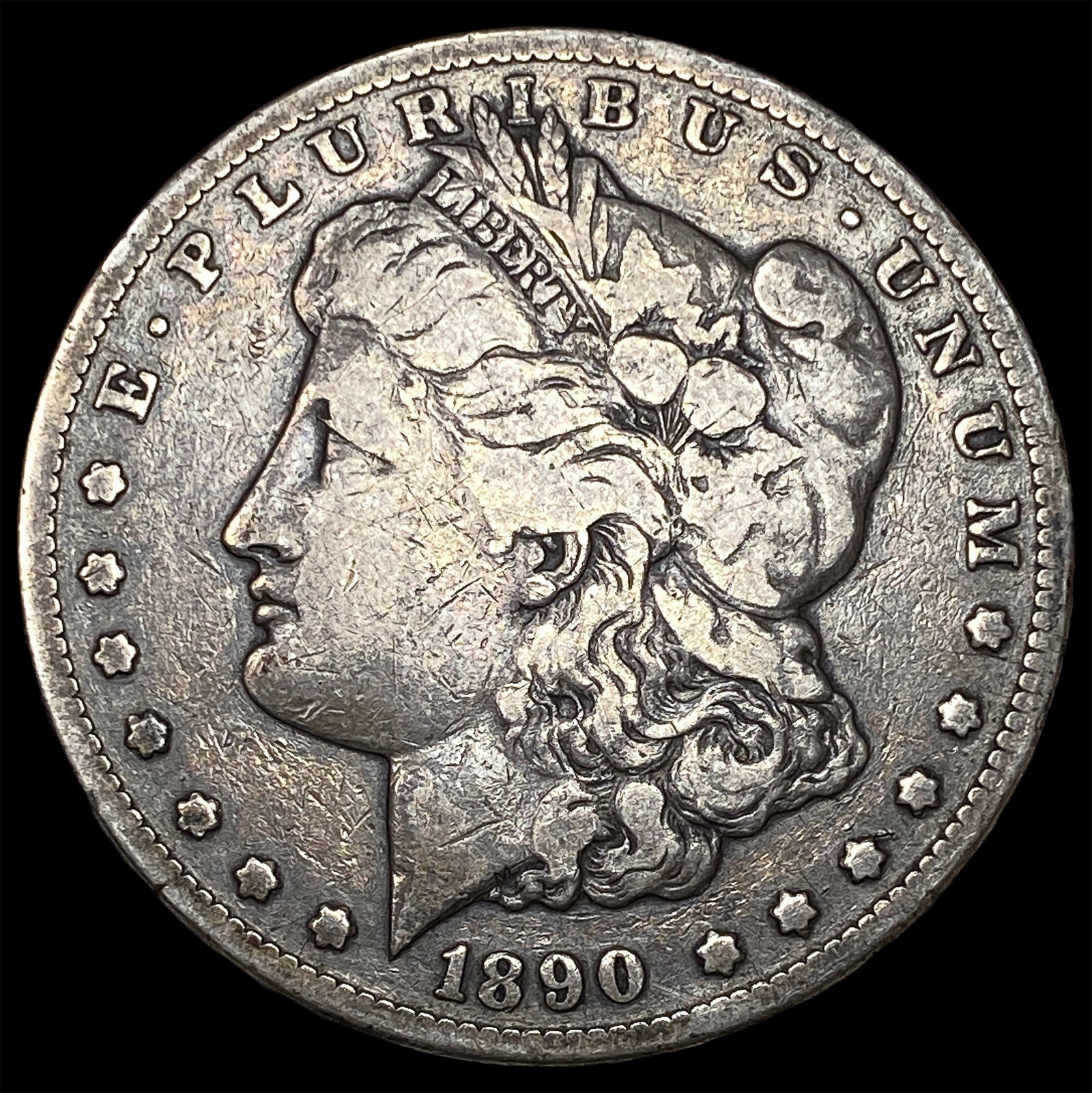 1890-CC Silver Morgan Dollar LIGHTLY CIRCULATED: 1890-CC Silver Morgan Dollar LIGHTLY CIRCULATED