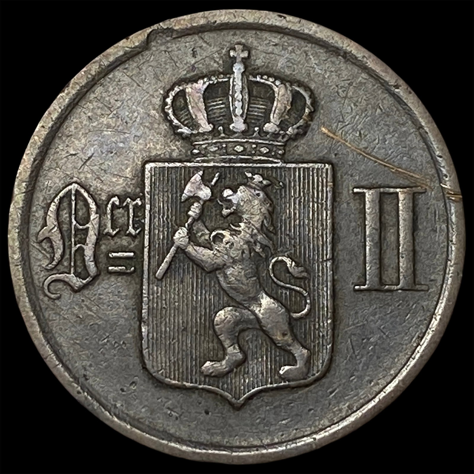 1897 Morway Bronze 2 Ore (1 of 2)