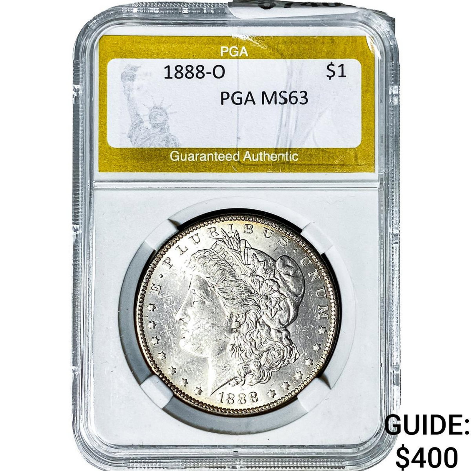 1888-O Morgan Silver Dollar PGA MS63: 1888-O Morgan Silver Dollar PGA MS63