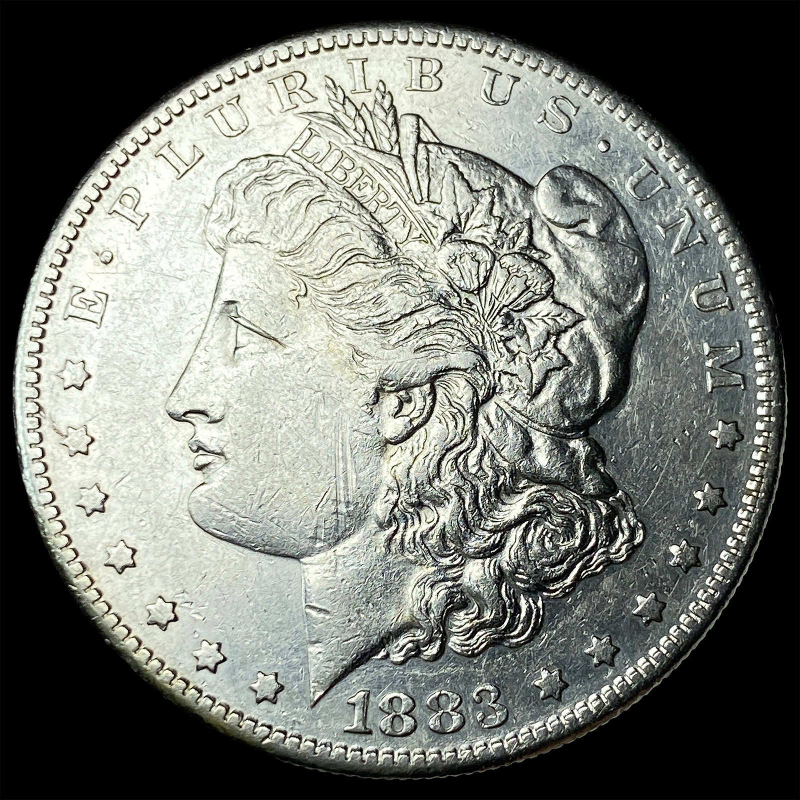 1883-S Silver Morgan Dollar CLOSELY UNCIRCULATED: 1883-S Silver Morgan Dollar CLOSELY UNCIRCULATED