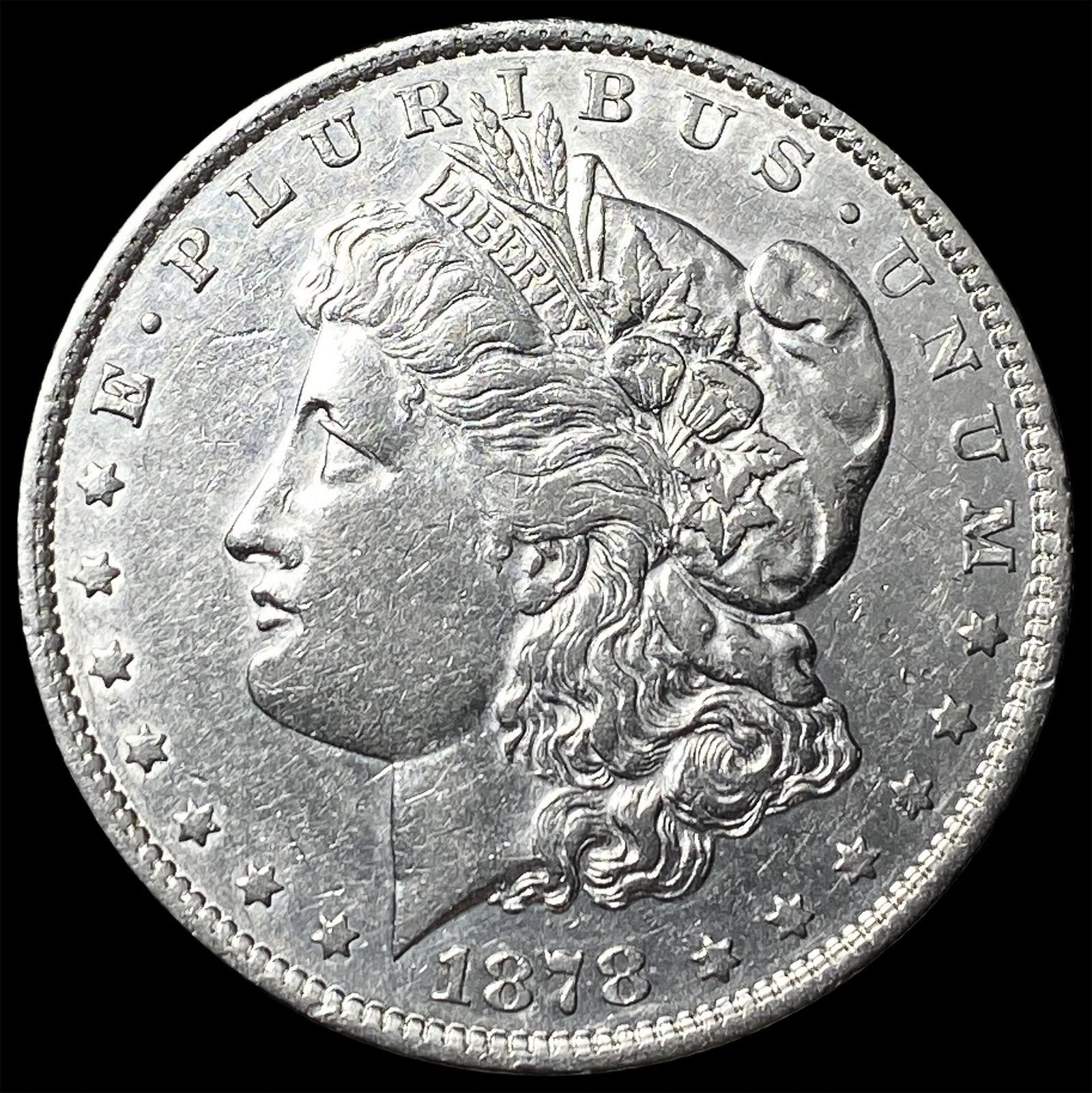 1878 Rev 79 Silver Morgan Dollar CHOICE AU: 1878 Rev 79 Silver Morgan Dollar CHOICE AU