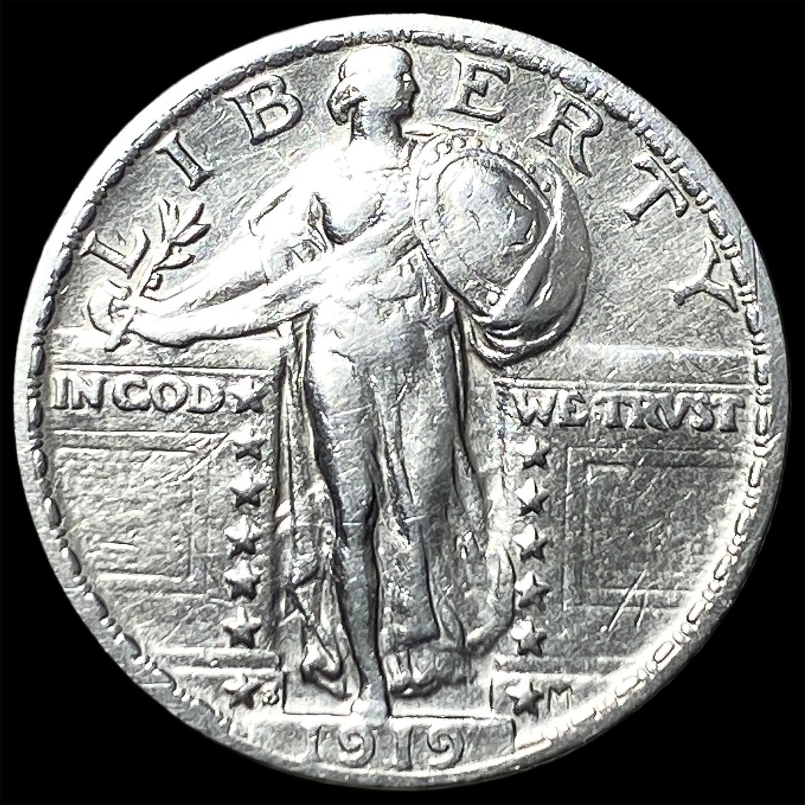1919-S Standing Liberty Quarter CLOSELY UNCIRCULATED: 1919-S Standing Liberty Quarter CLOSELY UNCIRCULATED