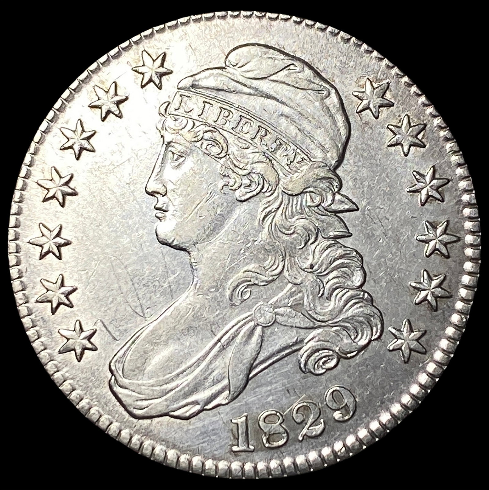 1829 Capped Bust Half Dollar UNCIRCULATED (1 of 2)