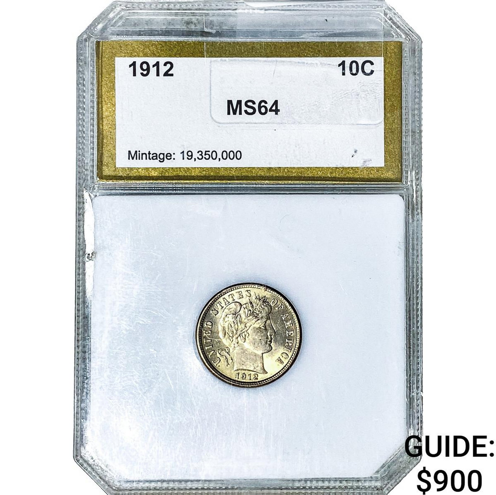 1912 Barber Dime PCI MS64 (1 of 2)