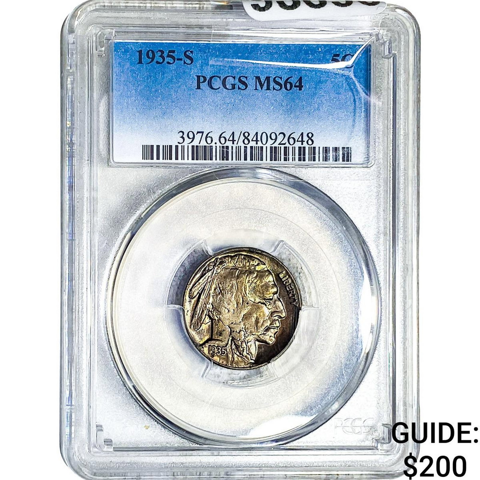 1935-S Buffalo Nickel PCGS MS64: 1935-S Buffalo Nickel PCGS MS64