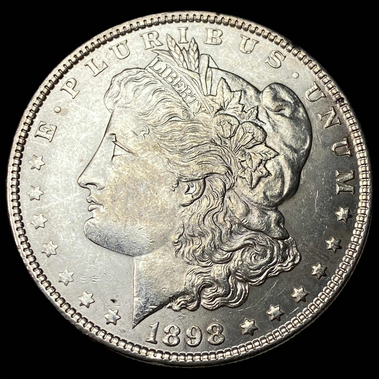 1898 Morgan Silver Dollar NEARLY UNCIRCULATED: 1898 Morgan Silver Dollar NEARLY UNCIRCULATED