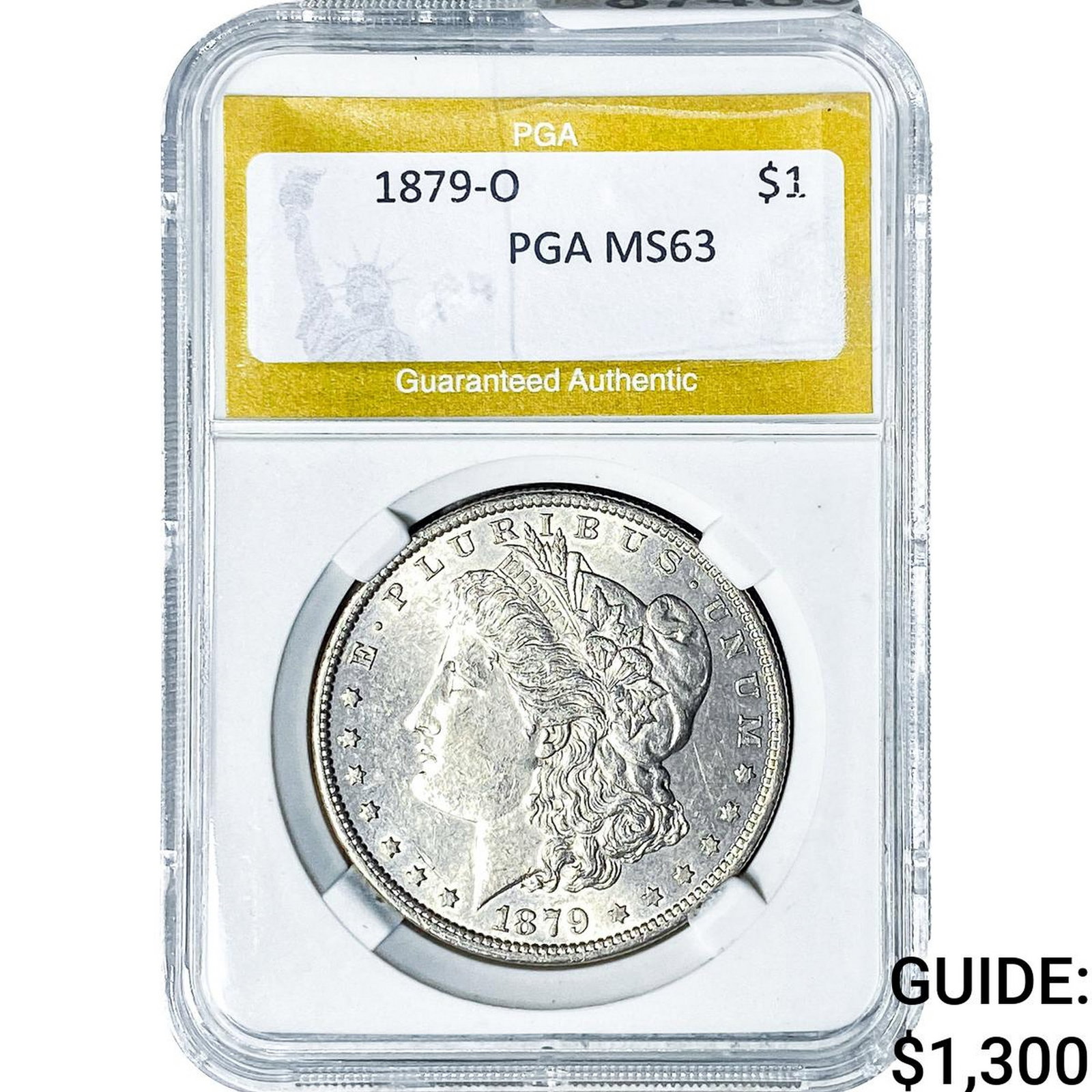 1879-O Morgan Silver Dollar PGA MS63: 1879-O Morgan Silver Dollar PGA MS63