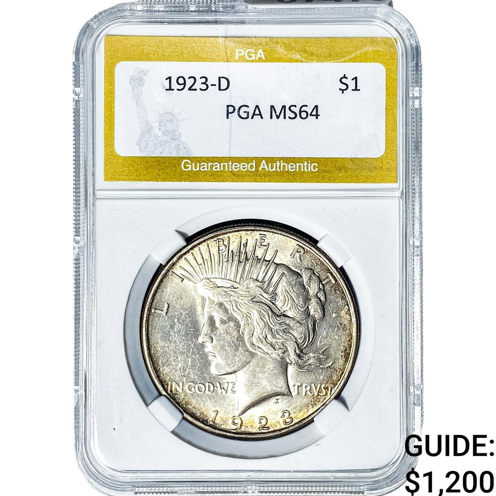 1923-D Silver Peace Dollar PGA MS64 (1 of 2)