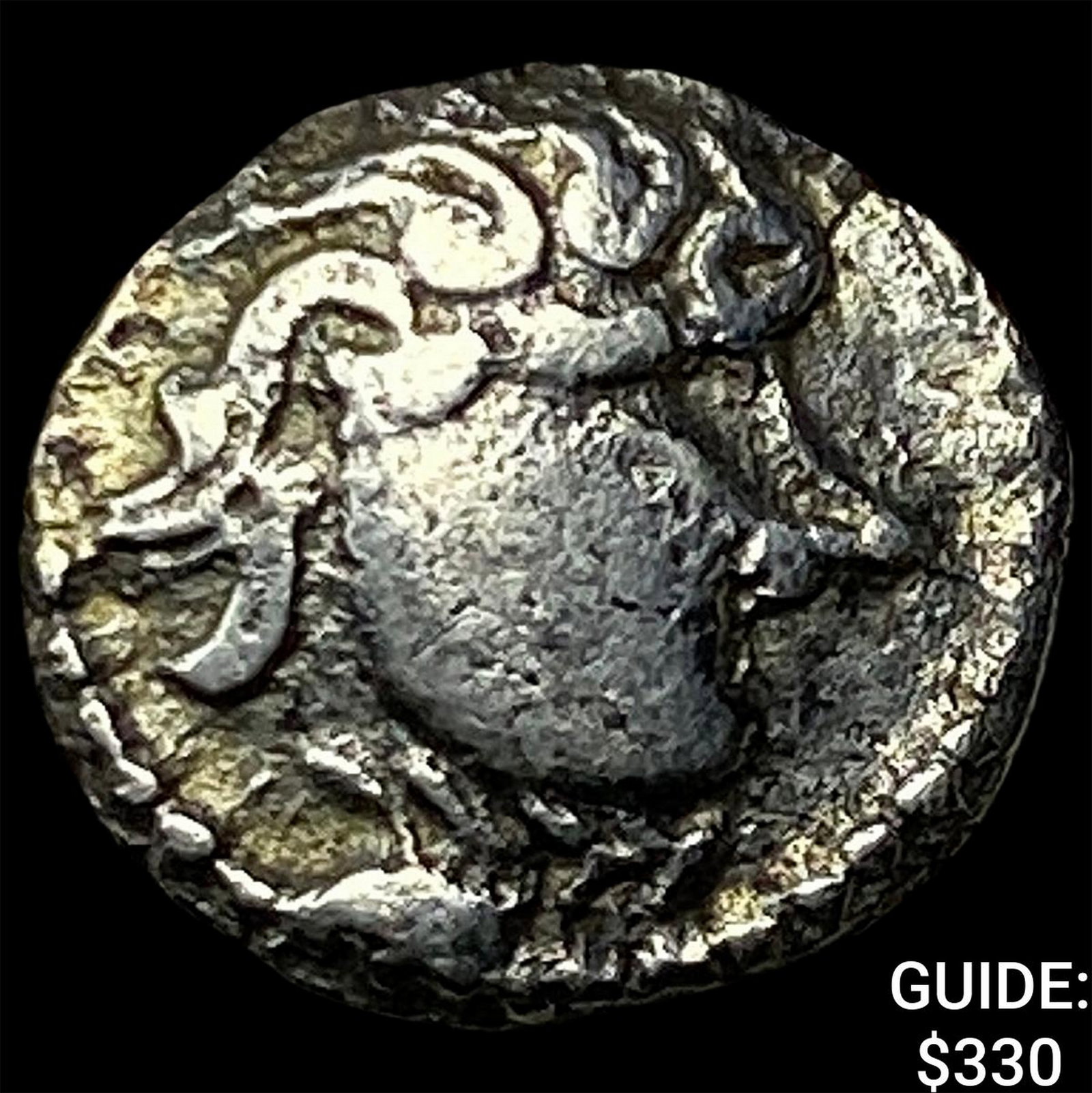 Eastern Celts Imitation Philip II 2nd-1st Cent BC Silver Obol (1 of 2)