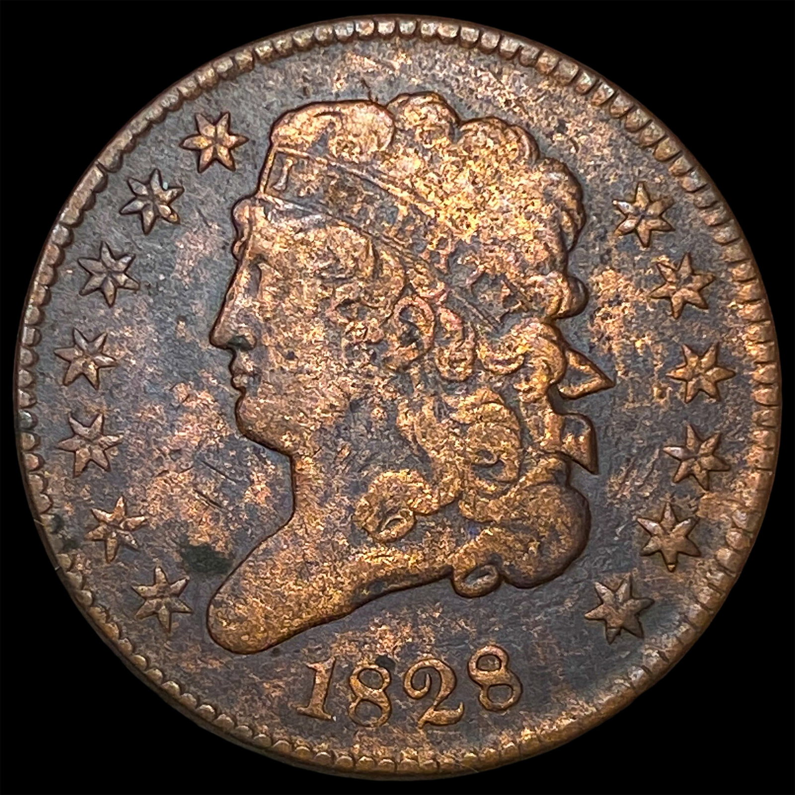 1828 Classic Head Half Cent NICELY CIRCULATED (1 of 2)