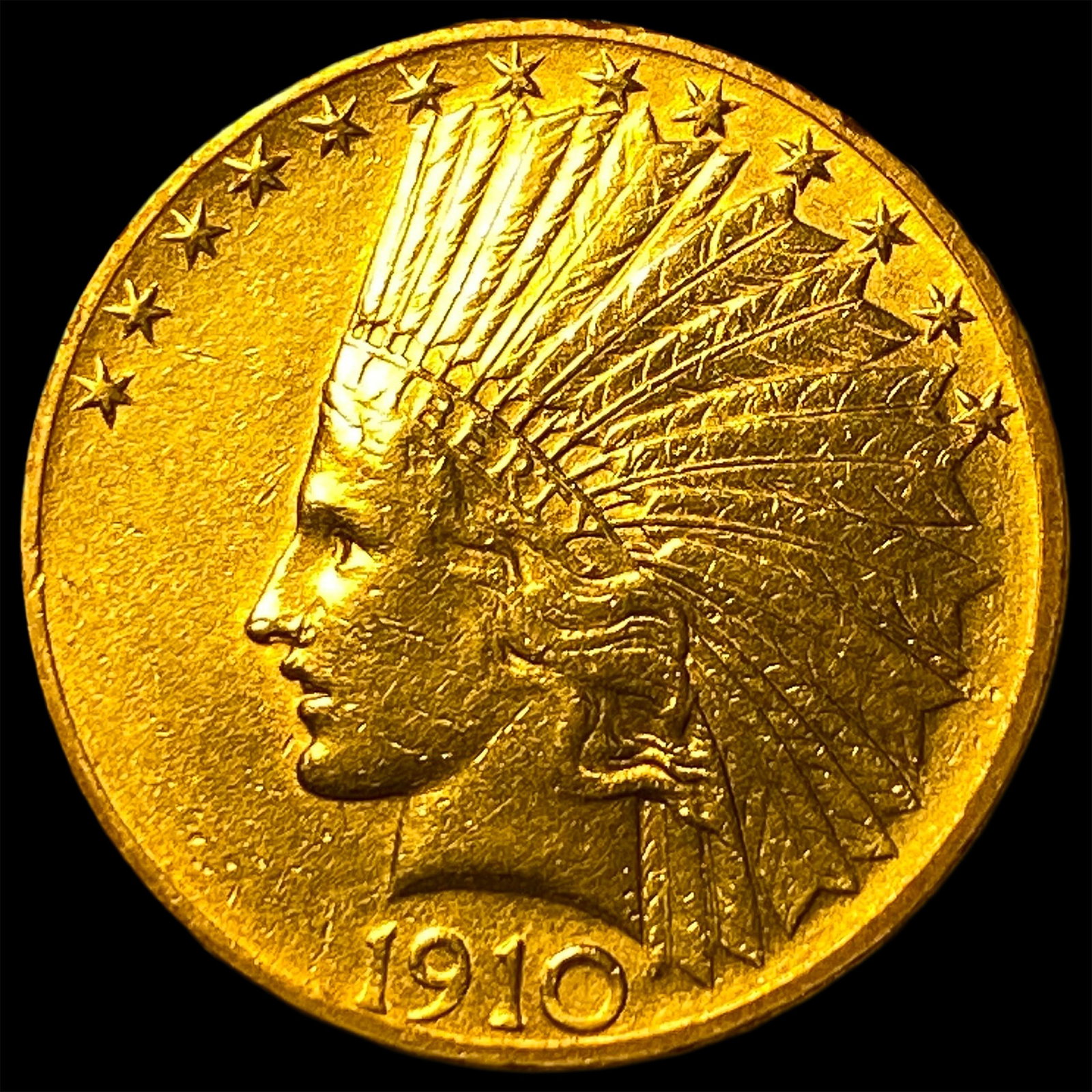 1910 Indian Head $10 Gold Eagle CLOSELY UNCIRCULATED (1 of 2)