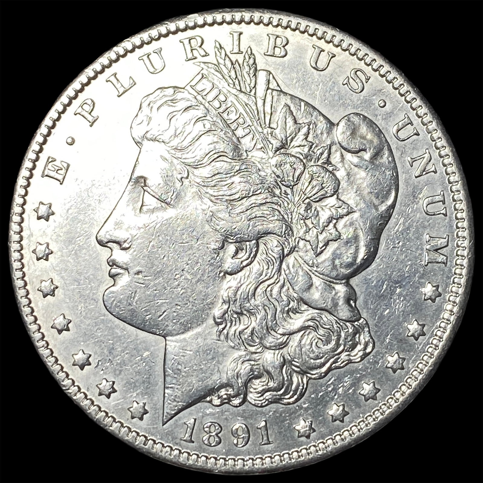 1891-CC Silver Morgan Dollar CLOSELY UNCIRCULATED (1 of 2)