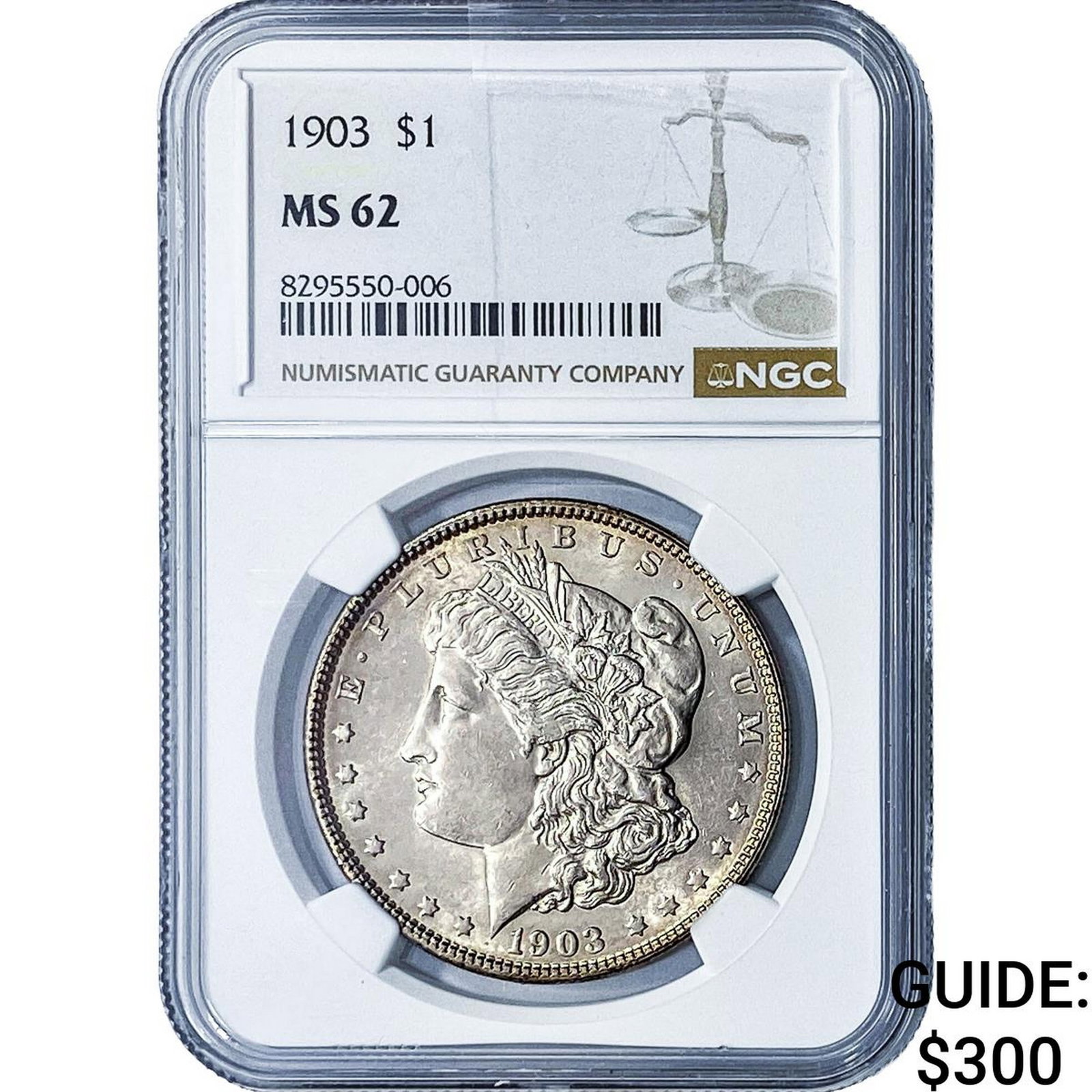 1903 Morgan Silver Dollar NGC MS62: 1903 Morgan Silver Dollar NGC MS62