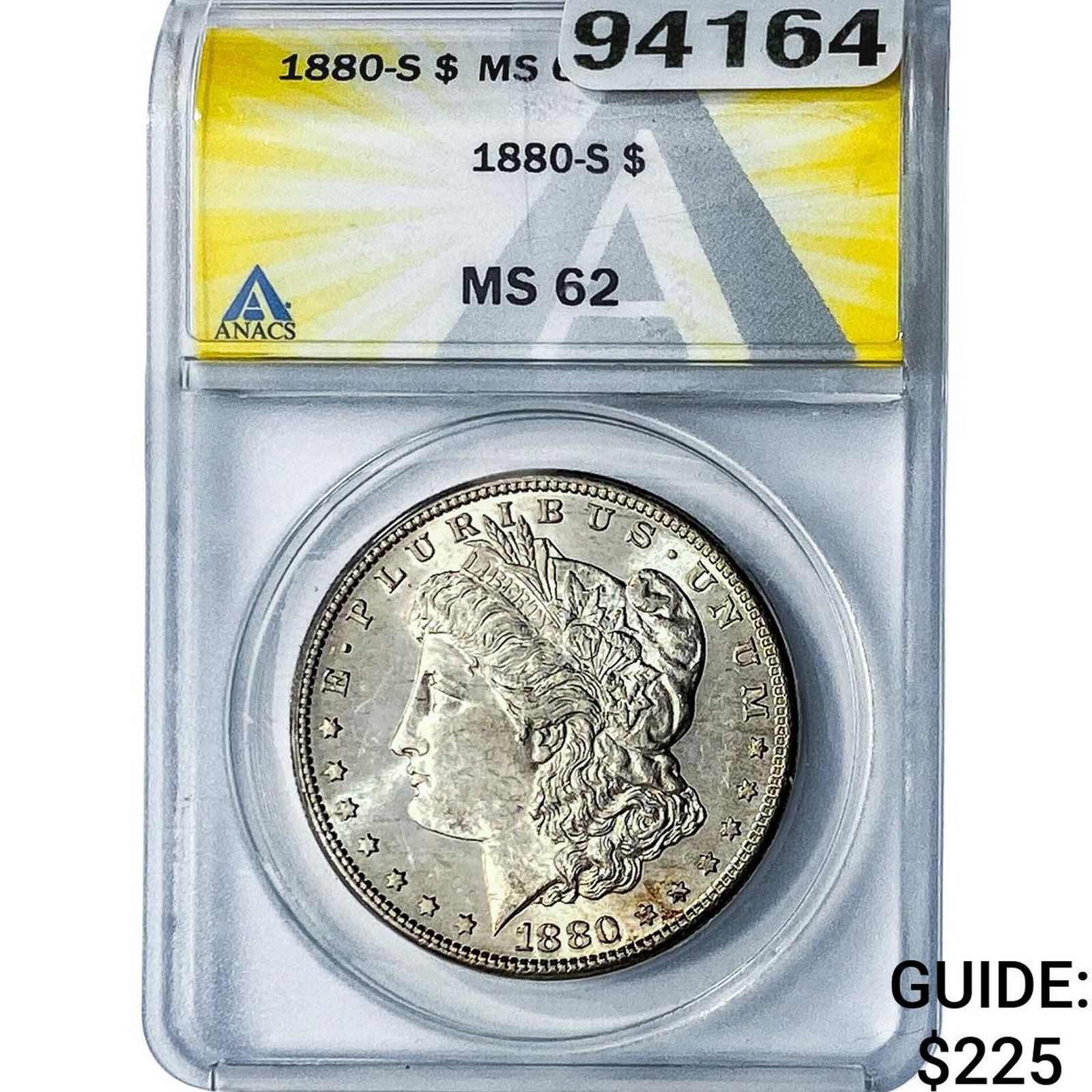 1880-S Morgan Silver Dollar ANACS MS62 (1 of 2)